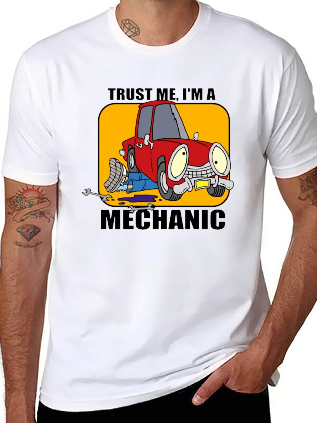 Trust Me Im A Mechanic Funny Car T-Shirt
