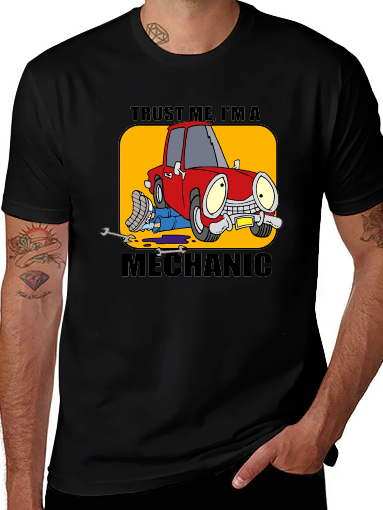 Trust Me Im A Mechanic Funny Car T-Shirt