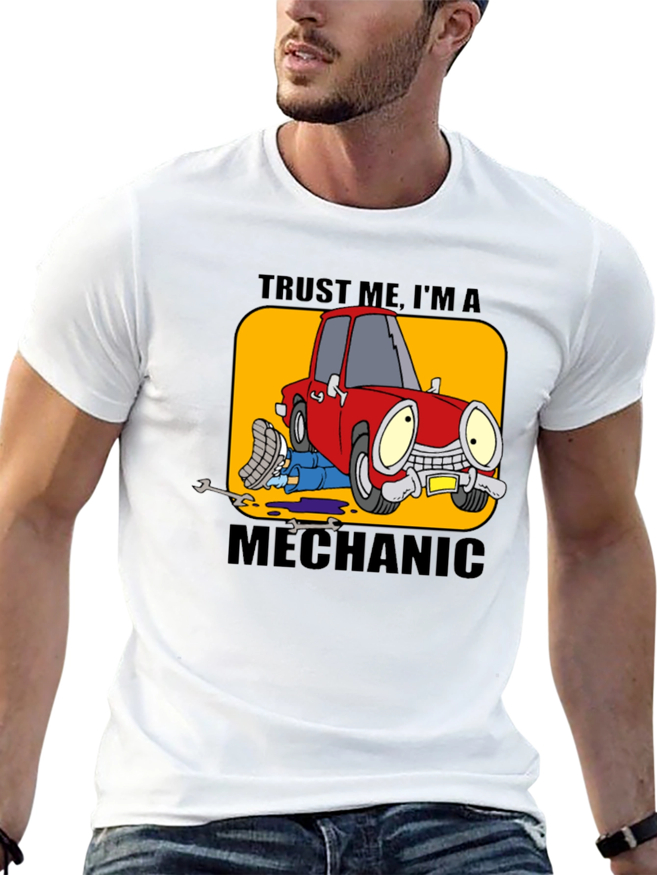 Trust Me Im A Mechanic Funny Car T-Shirt