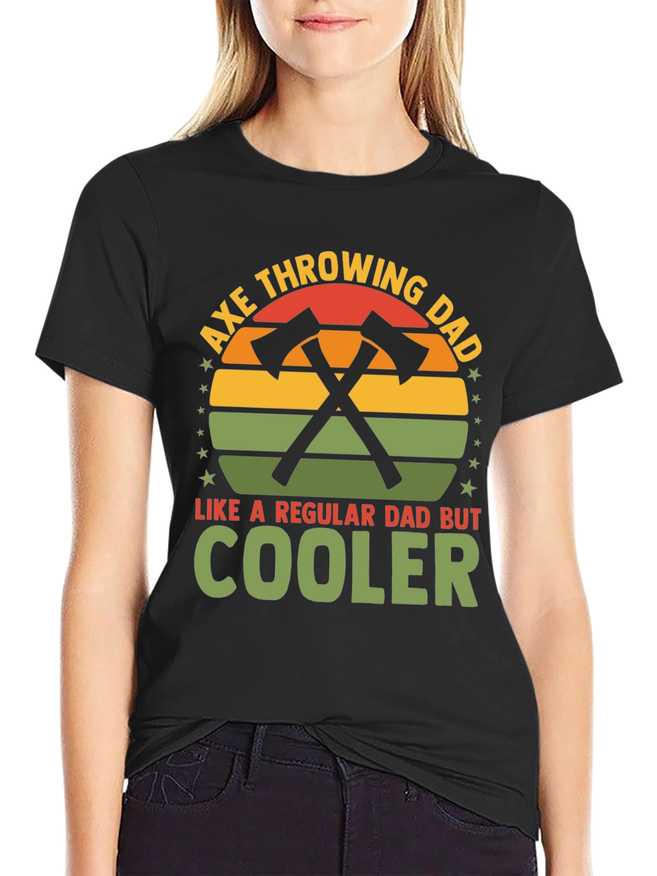 Axe Throwing Dad T-Shirt - Cool Dad Gift