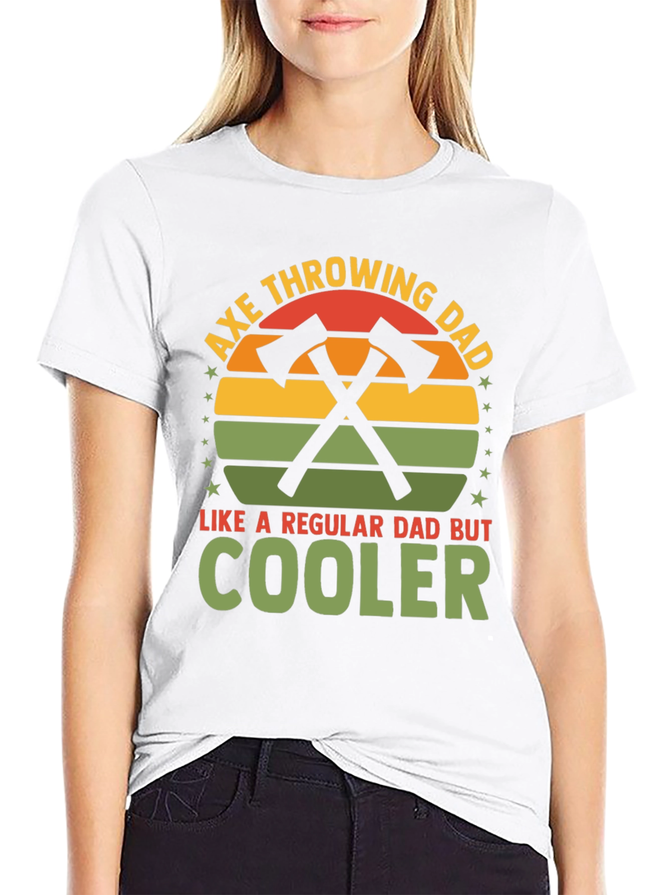 Axe Throwing Dad T-Shirt - Cool Dad Gift