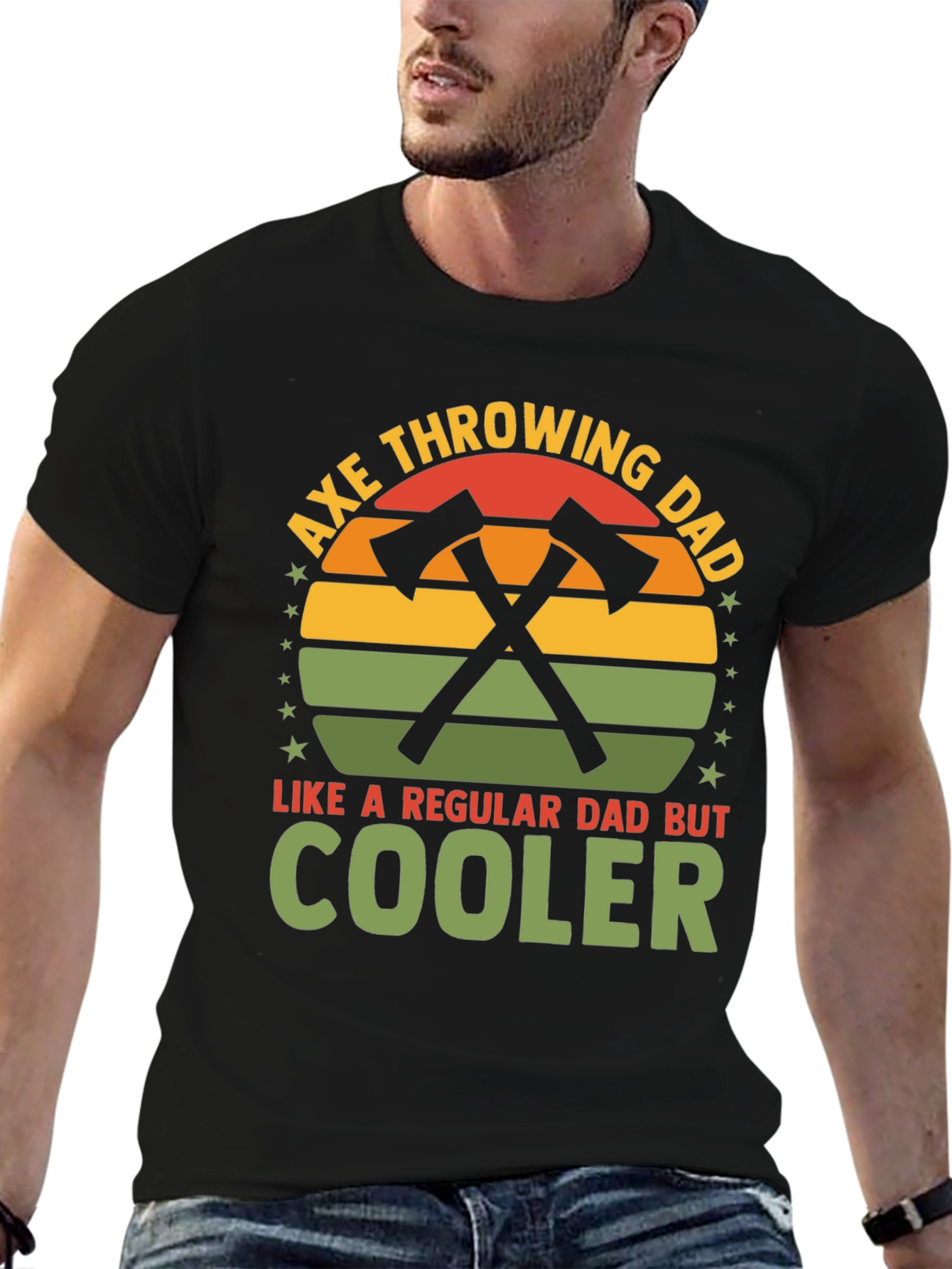 Axe Throwing Dad T-Shirt - Cool Dad Gift
