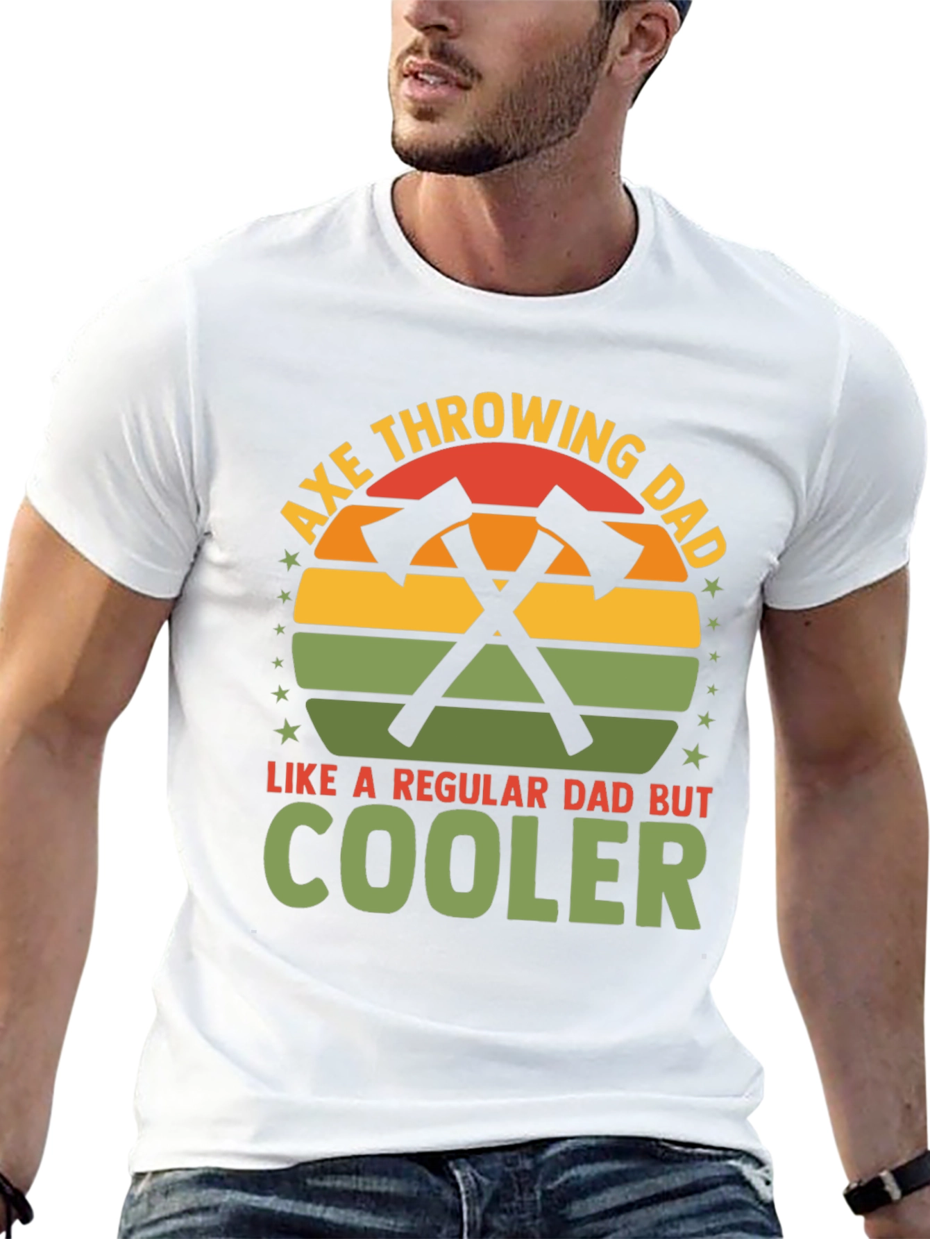 Axe Throwing Dad T-Shirt - Cool Dad Gift