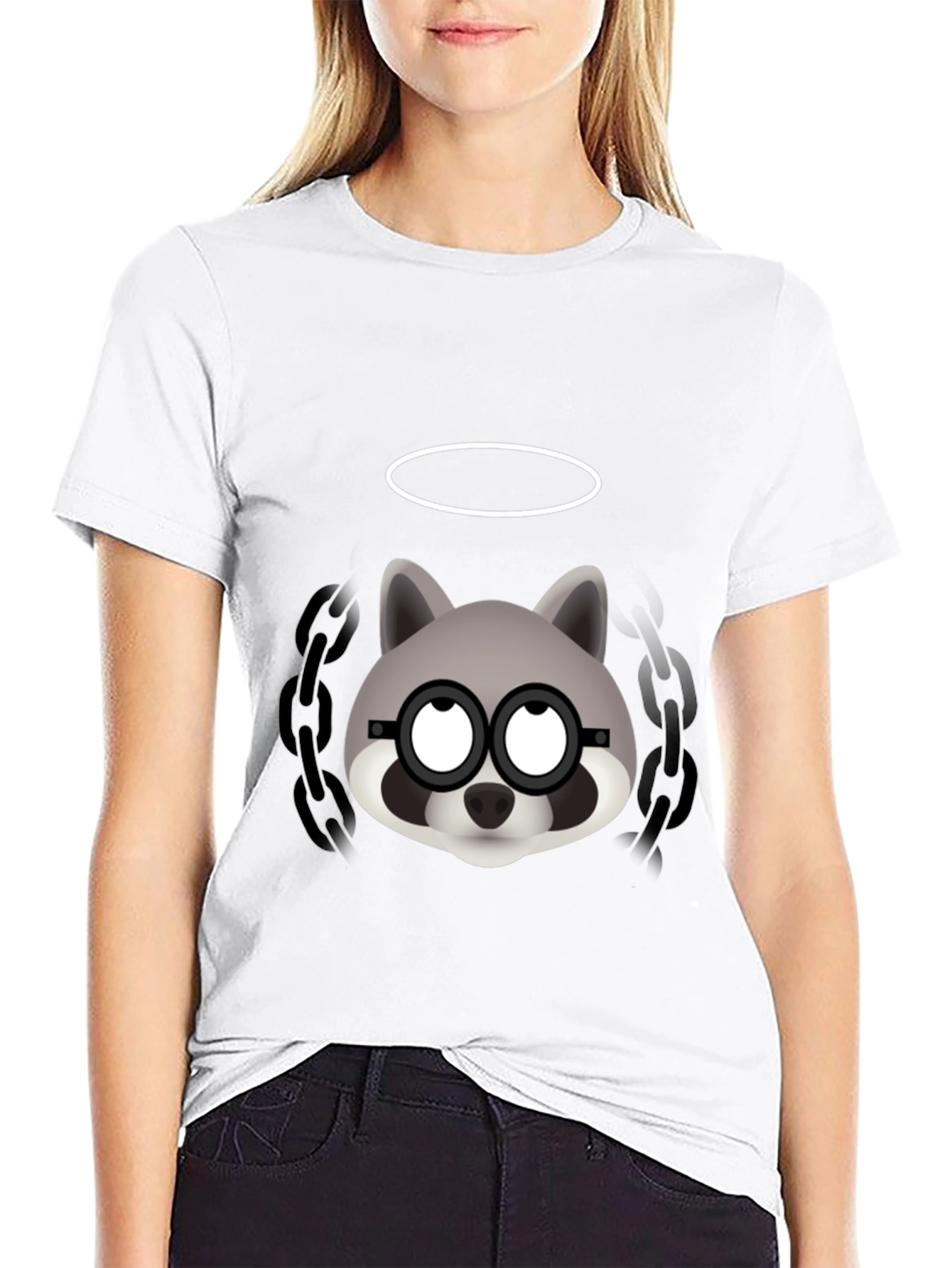 Cool Raccoon Graphic Tee - Mens Black T-Shirt