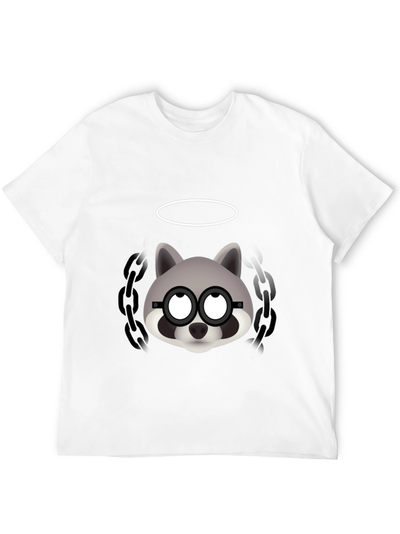 Cool Raccoon Graphic Tee - Mens Black T-Shirt