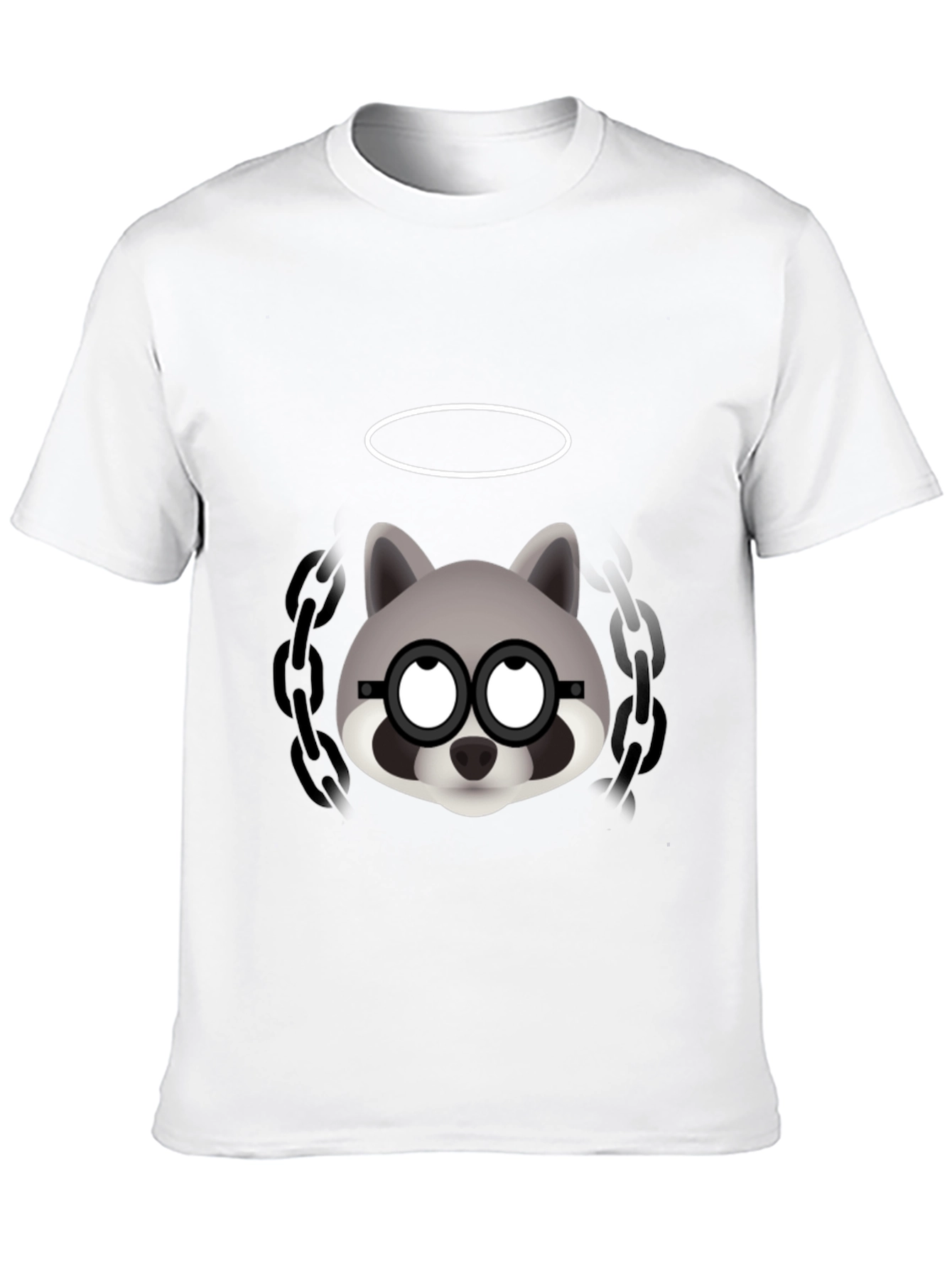 Cool Raccoon Graphic Tee - Mens Black T-Shirt