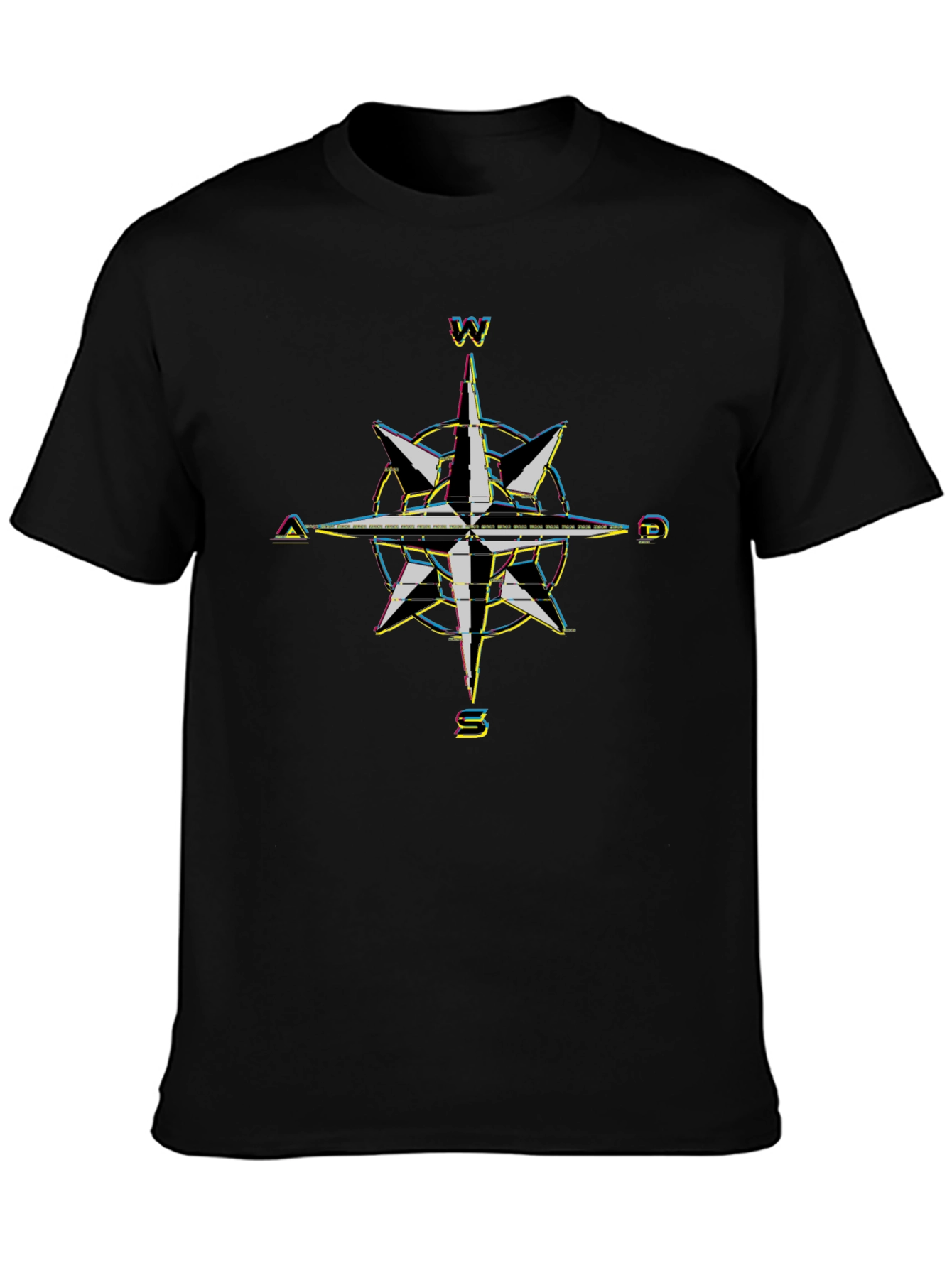 Compass Rose Graphic Tee - Black T-Shirt