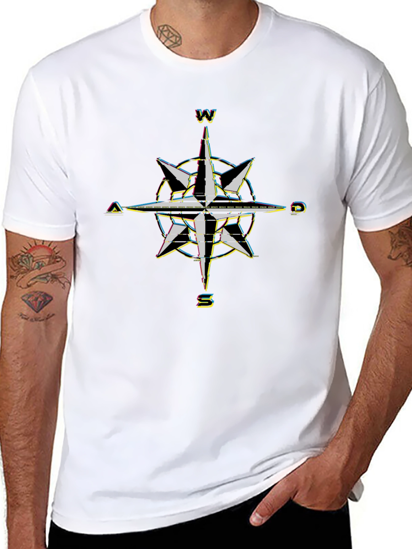Compass Rose Graphic Tee - Black T-Shirt