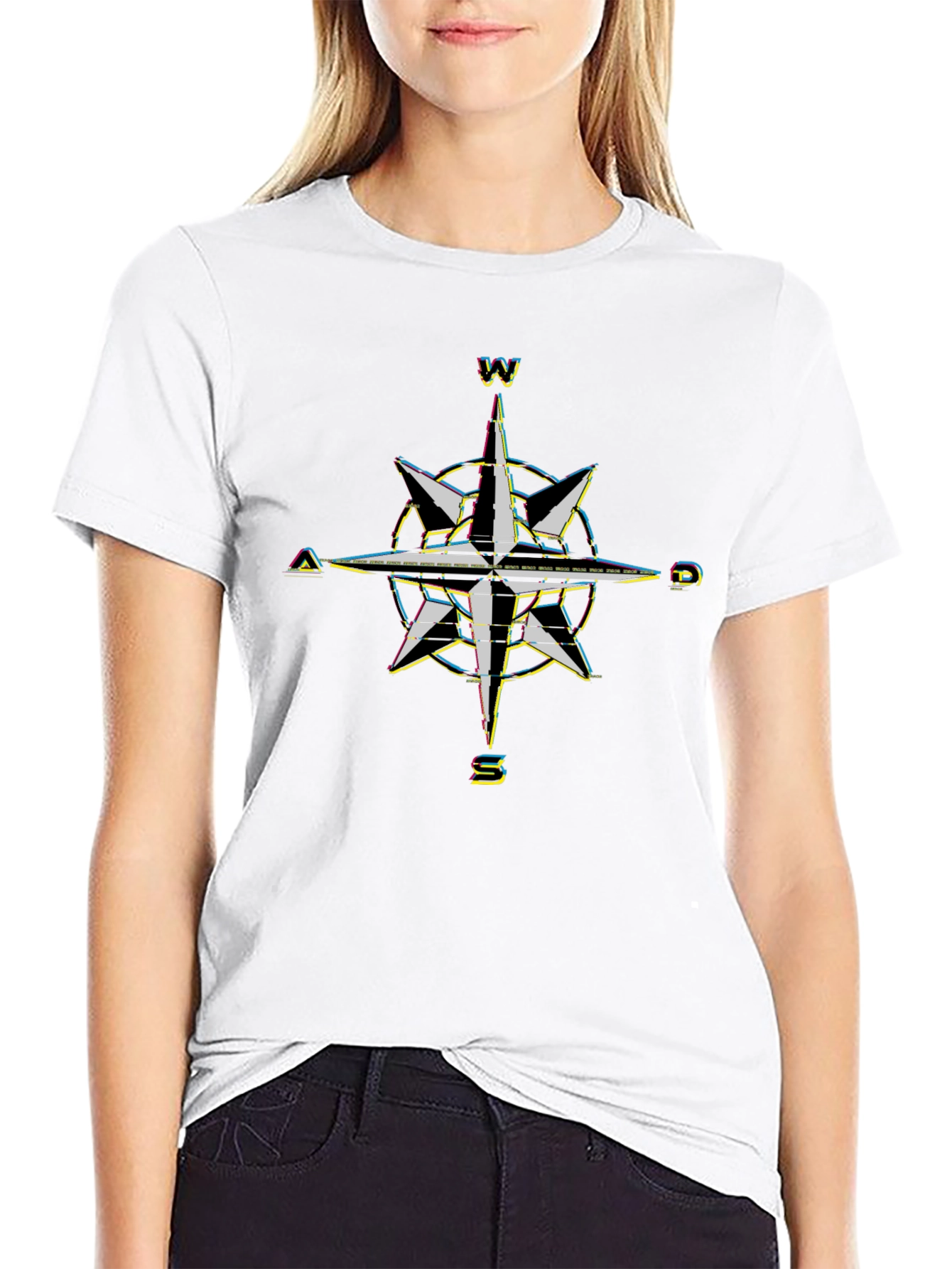 Compass Rose Graphic Tee - Black T-Shirt