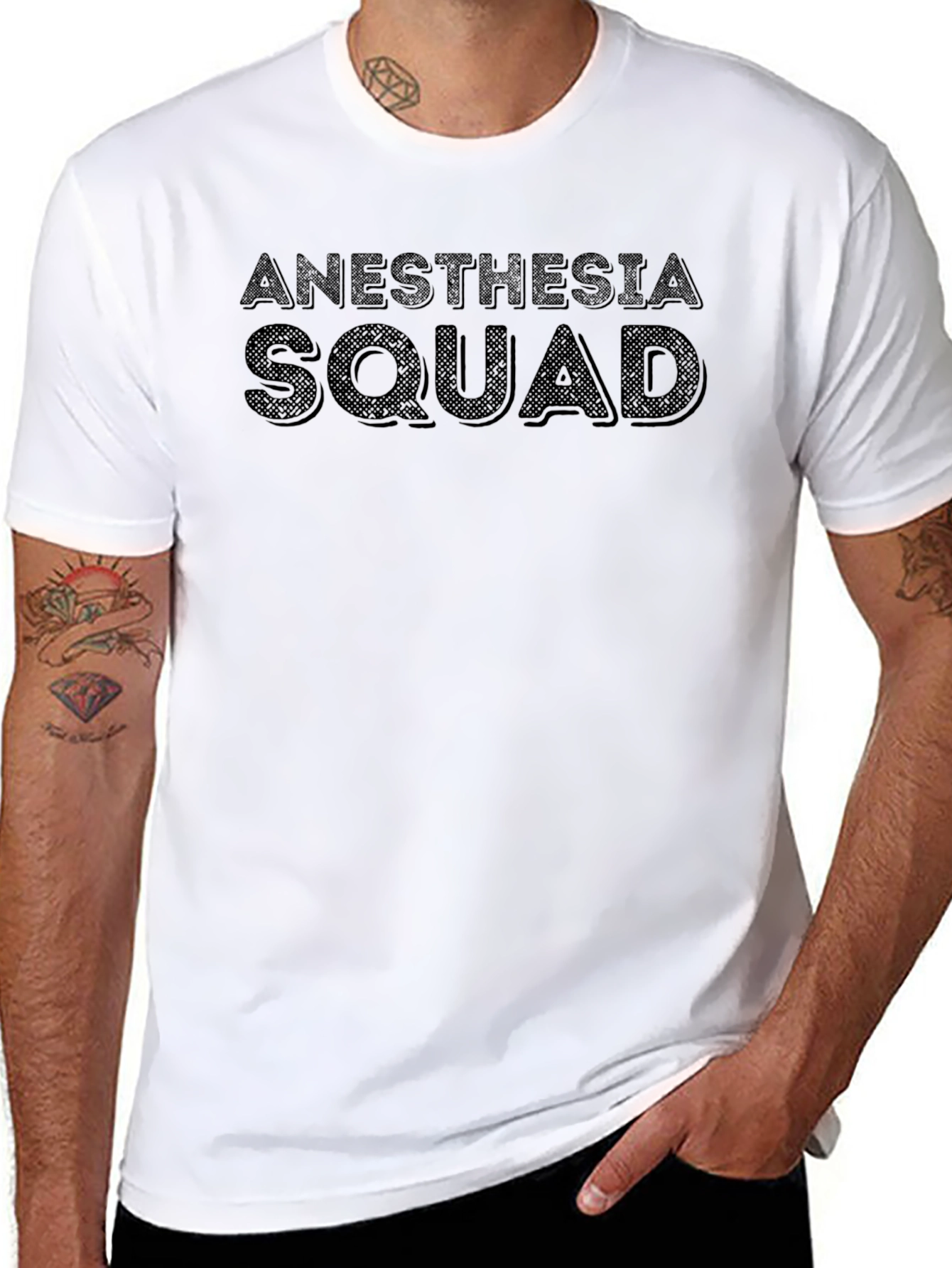 Anesthesia Squad Black T-Shirt - Medical Team Apparel