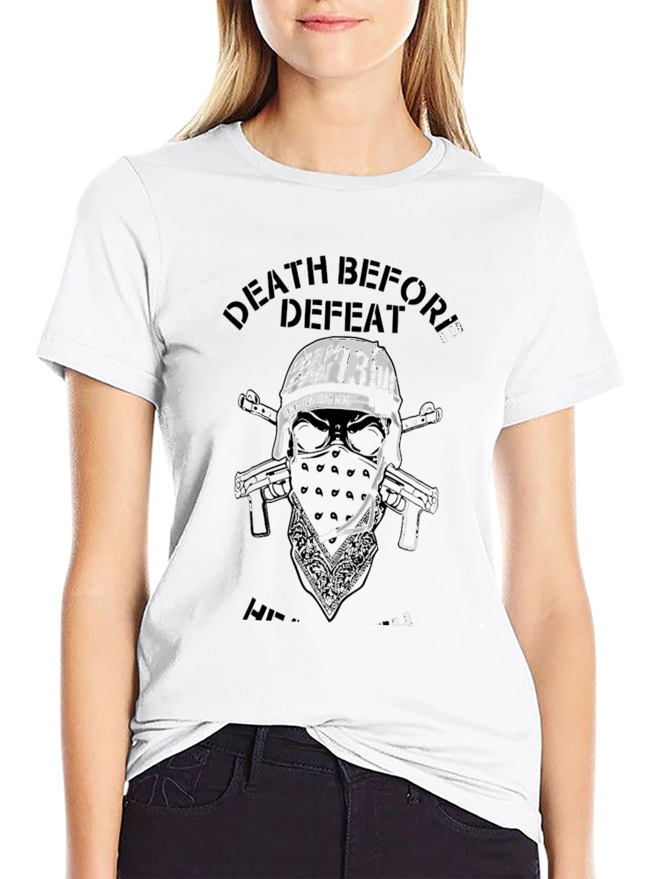 Death Before Defeat Graphic T-Shirt