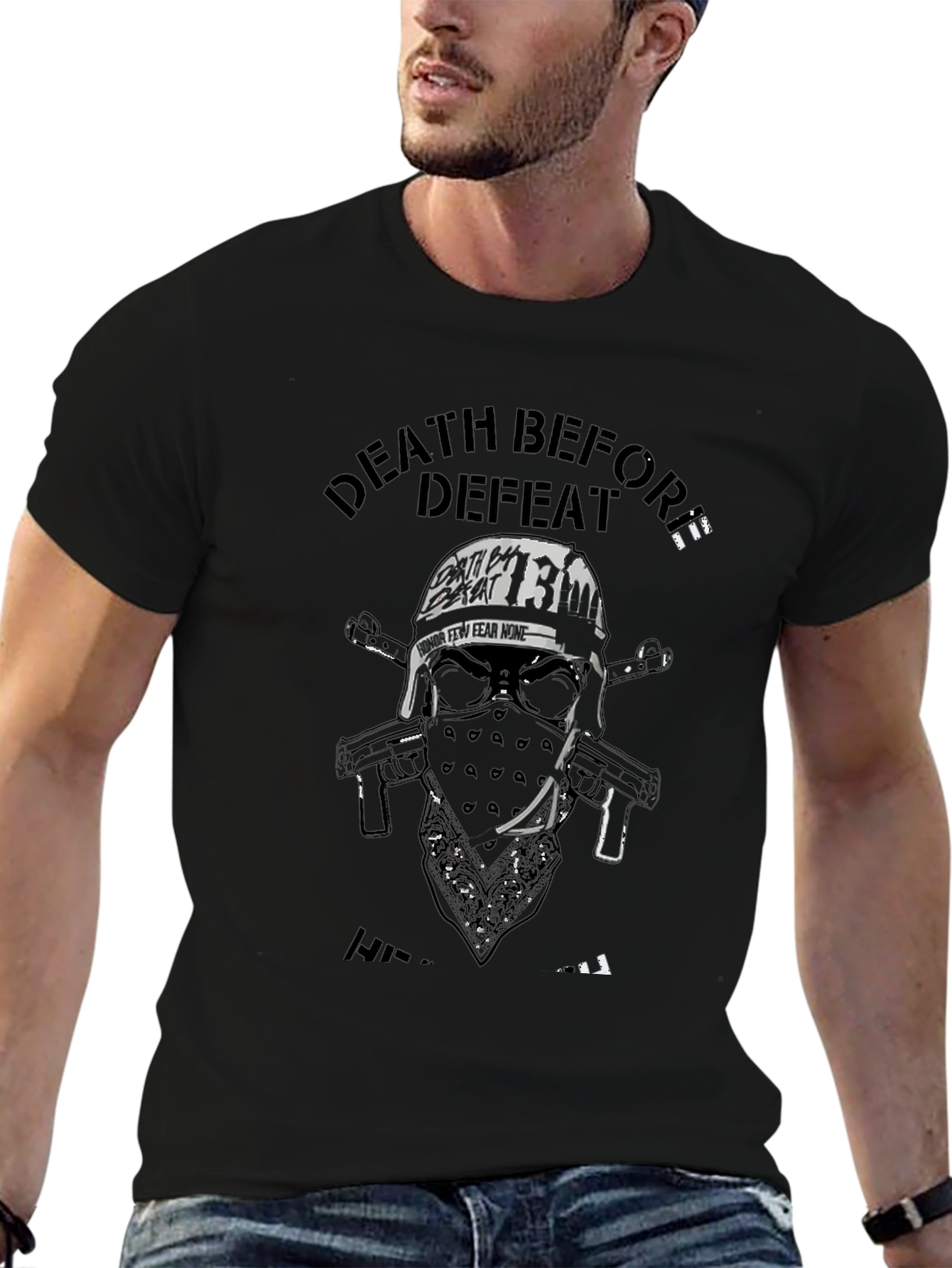 Death Before Defeat Graphic T-Shirt