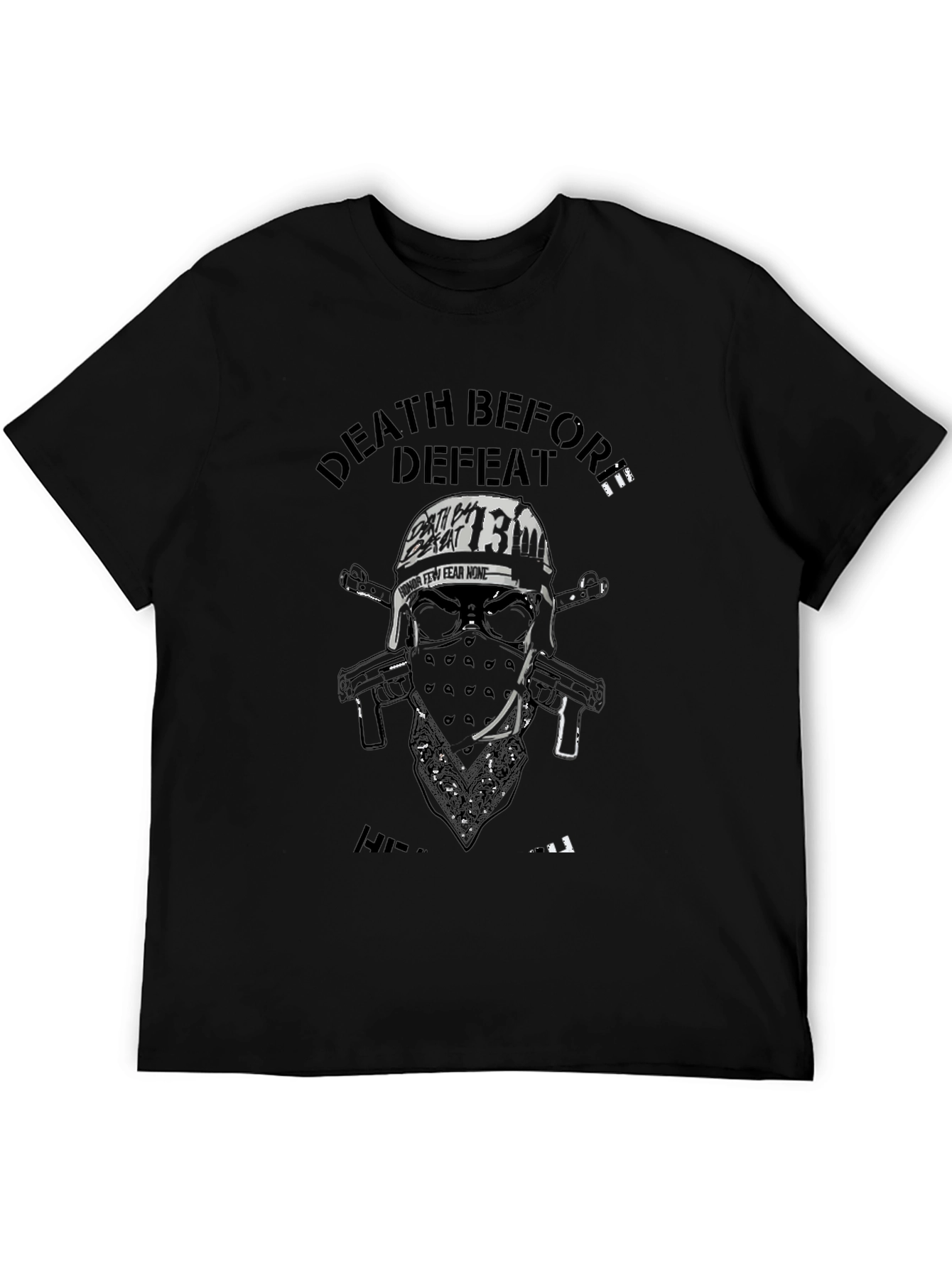 Death Before Defeat Graphic T-Shirt