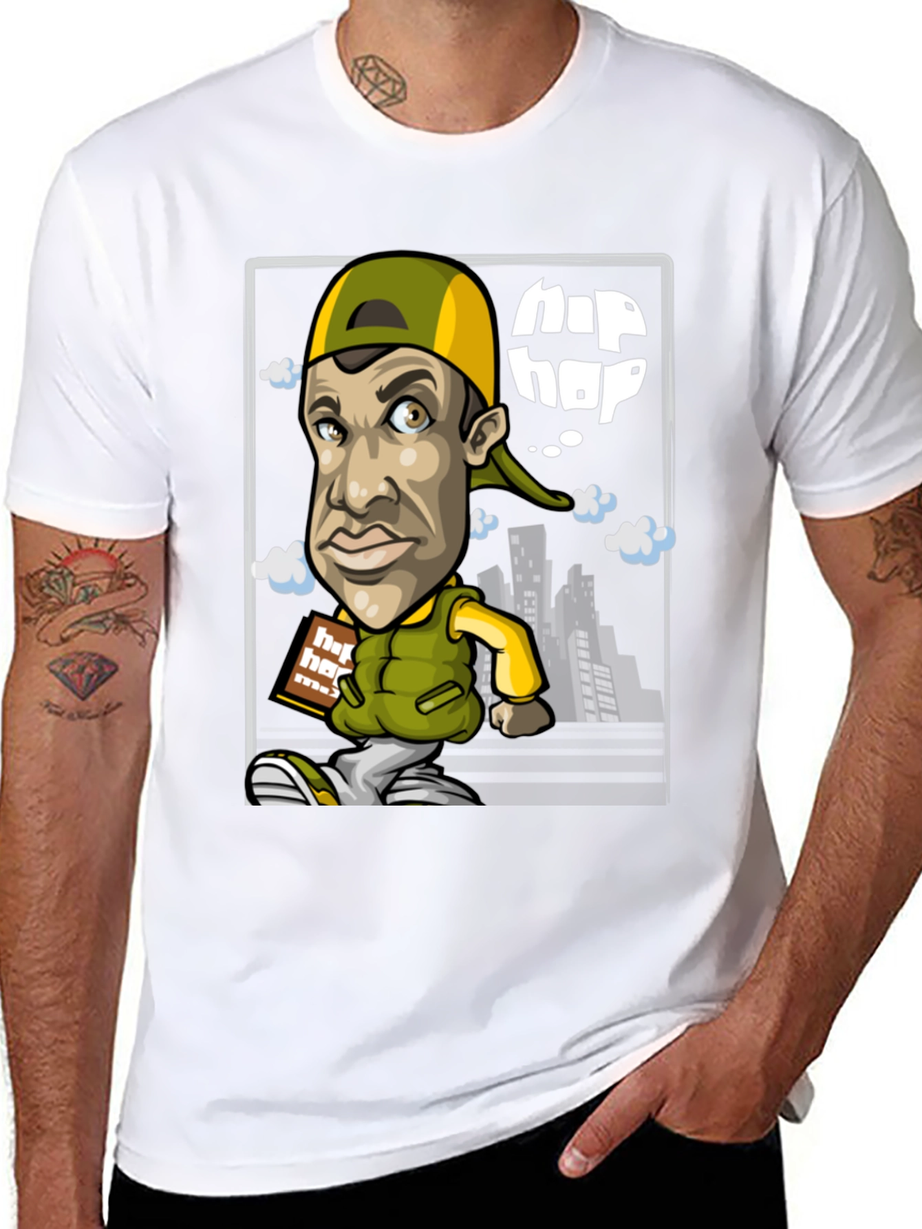 Hip Hop Style Graphic Tee - Urban Cool