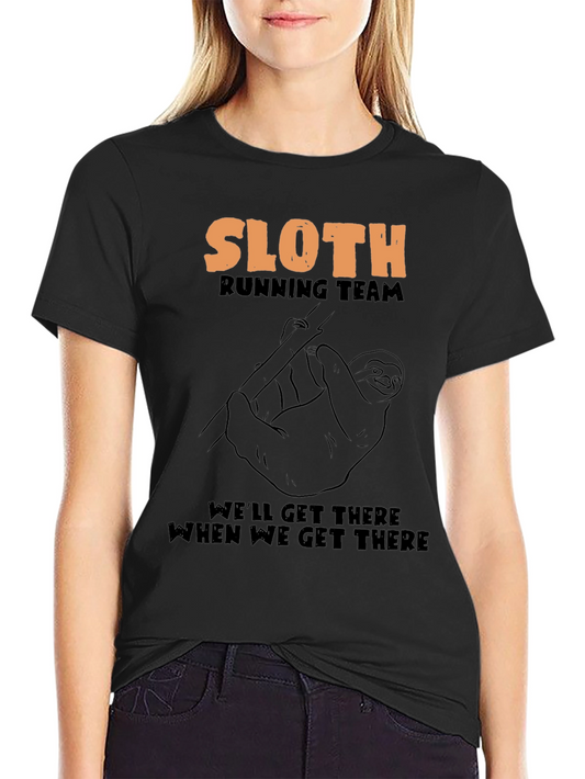 Sloth Running Team Graphic T-Shirt