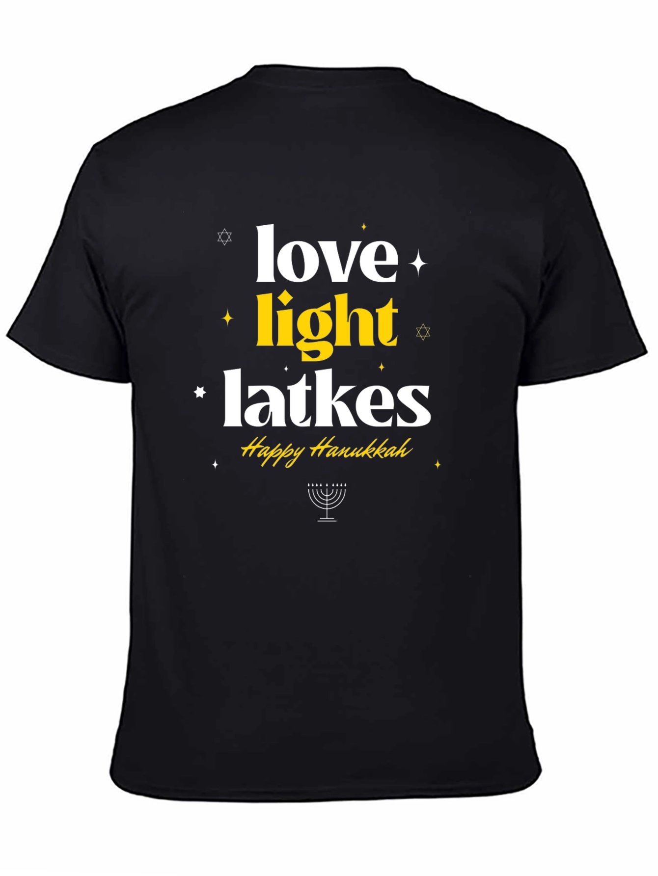 Love Light Latkes Happy Hanukkah T-Shirt