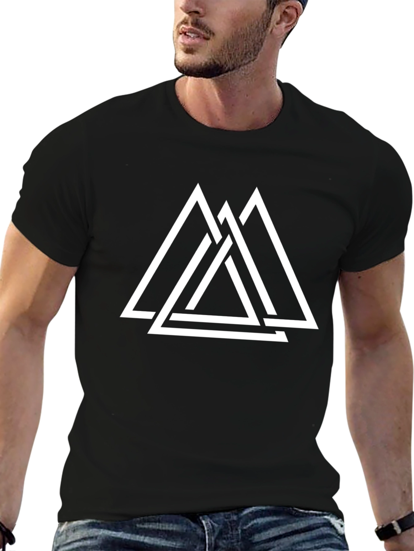 Valknut Symbol Black T-Shirt