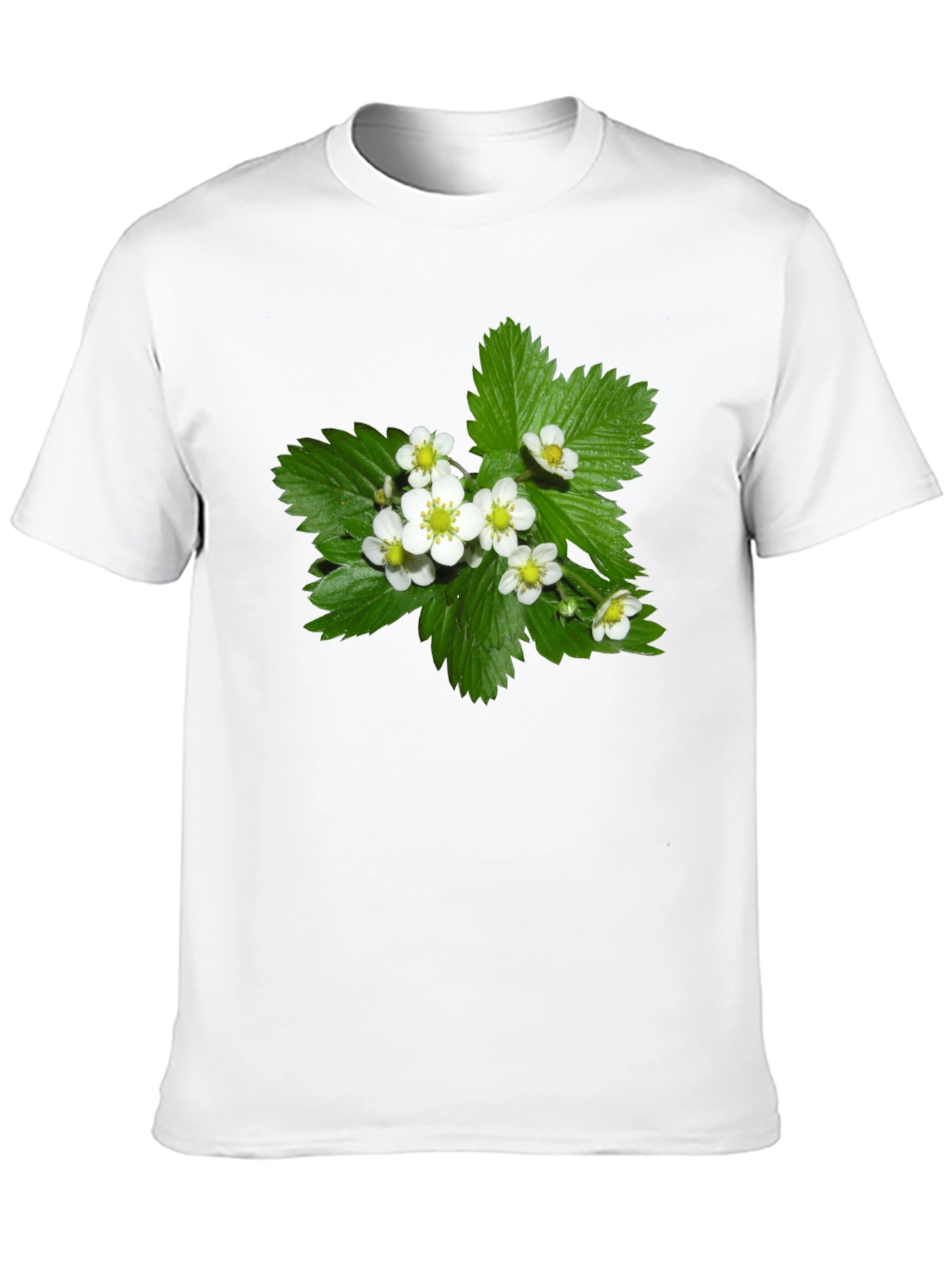 Floral Black T-Shirt - Botanical Style