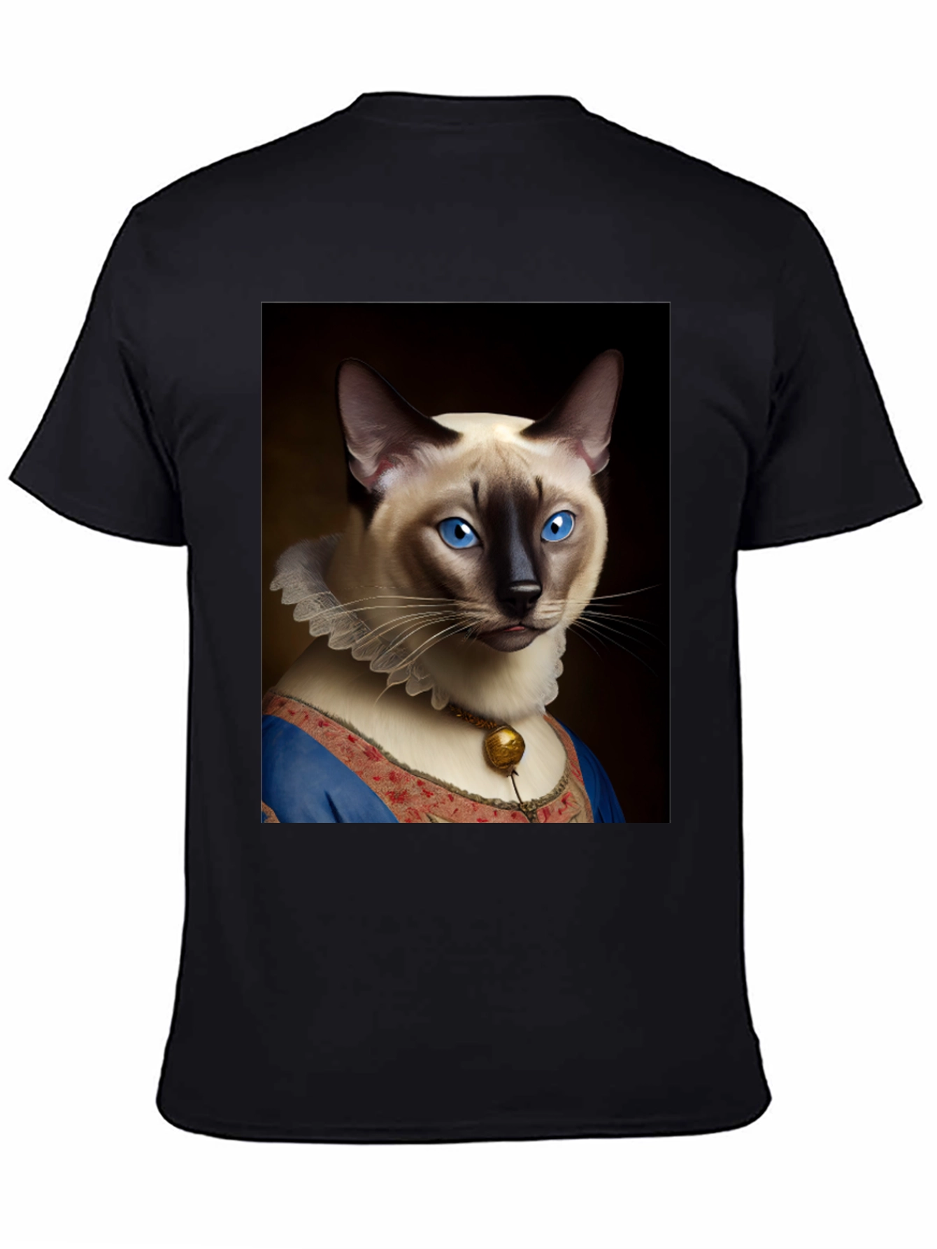 Cat Portrait Graphic T-Shirt - Royal Feline Tee