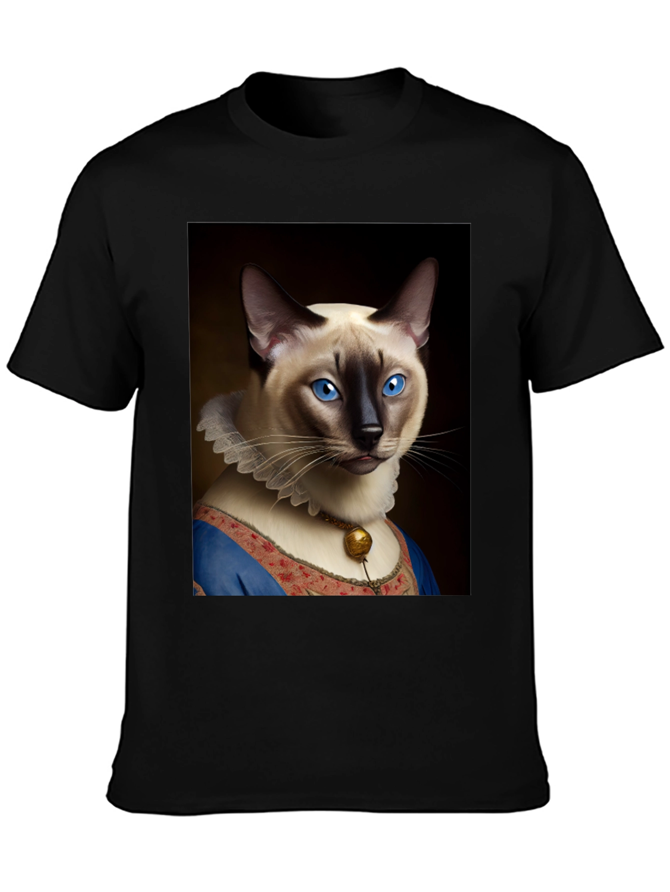 Cat Portrait Graphic T-Shirt - Royal Feline Tee
