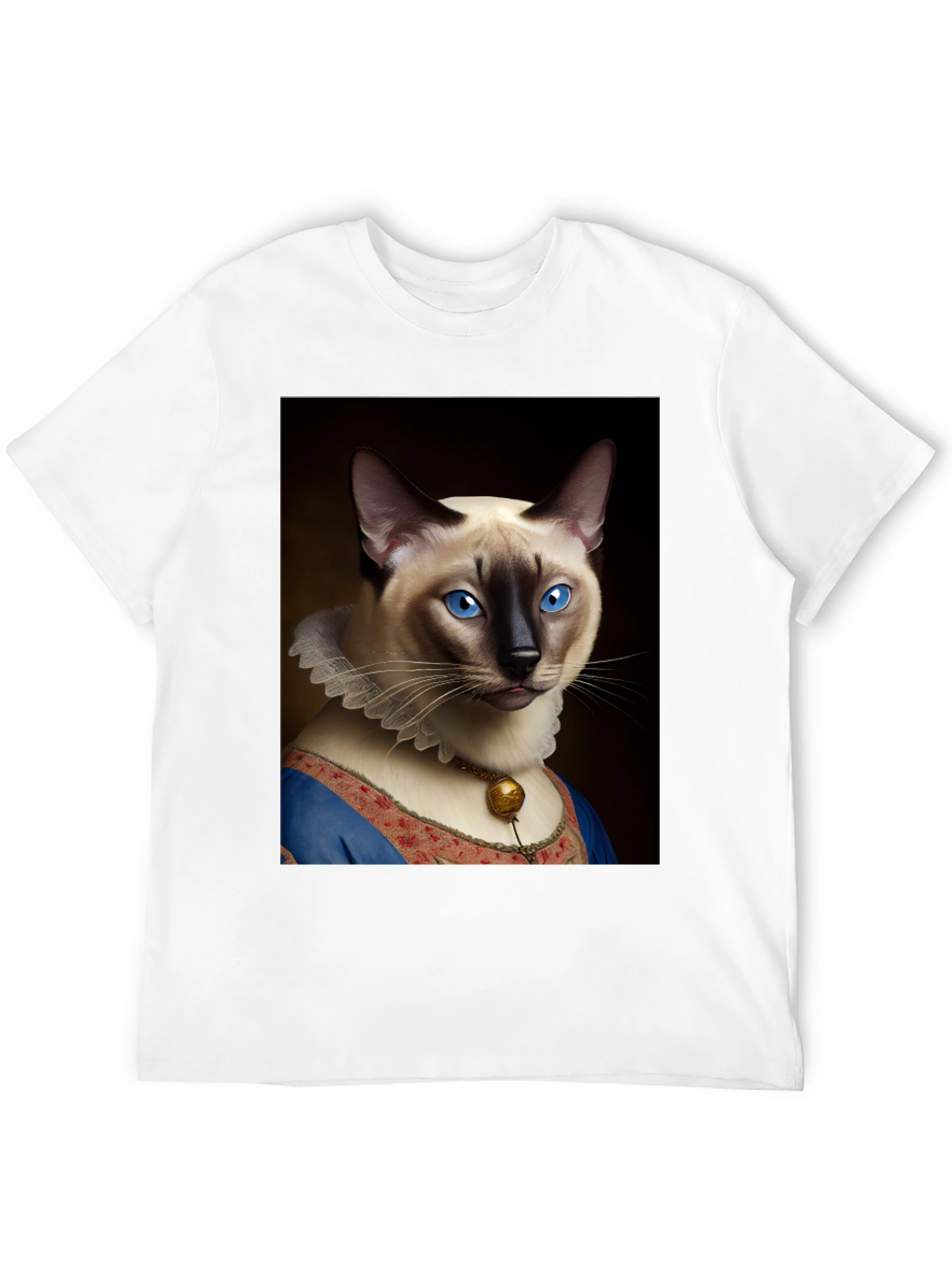 Cat Portrait Graphic T-Shirt - Royal Feline Tee