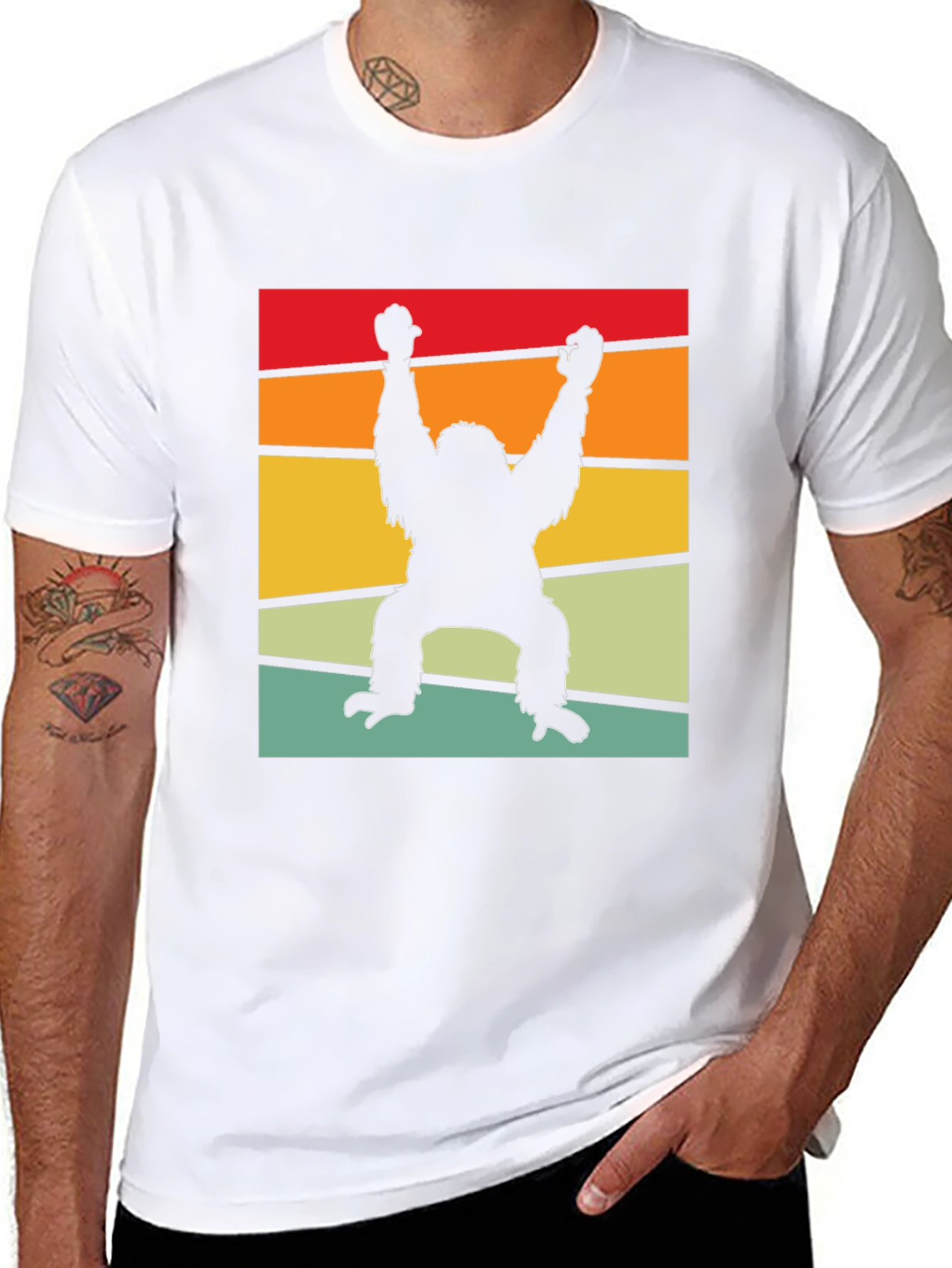Retro Bigfoot T-Shirt - Novelty Sasquatch Tee