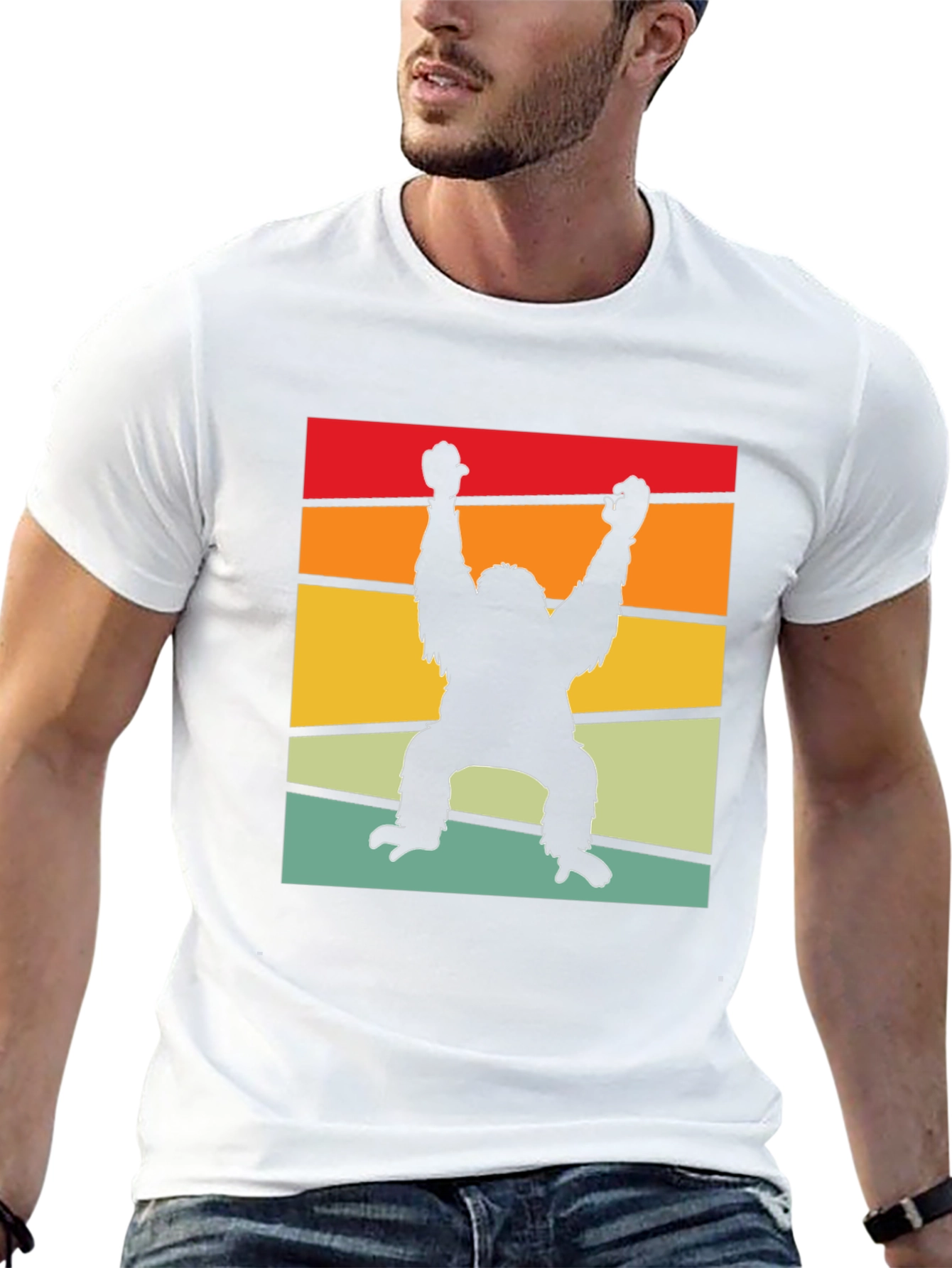 Retro Bigfoot T-Shirt - Novelty Sasquatch Tee