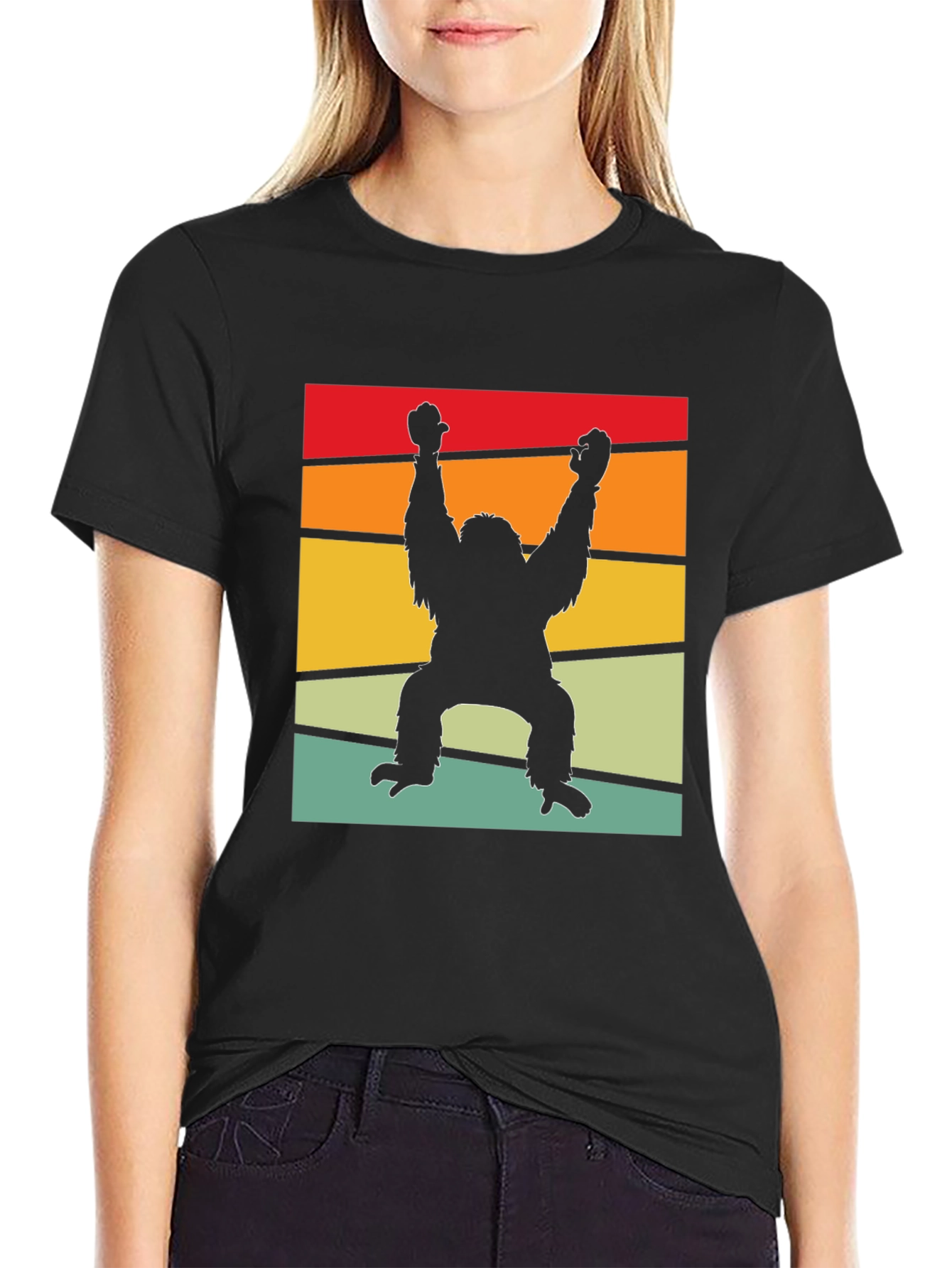 Retro Bigfoot T-Shirt - Novelty Sasquatch Tee