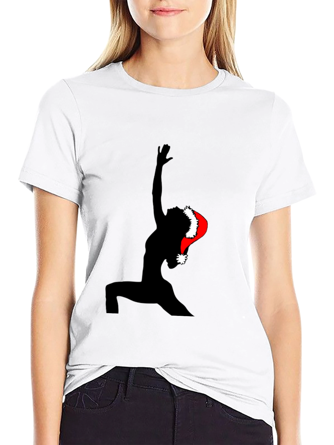 Christmas Yoga T-Shirt - Festive Holiday Apparel