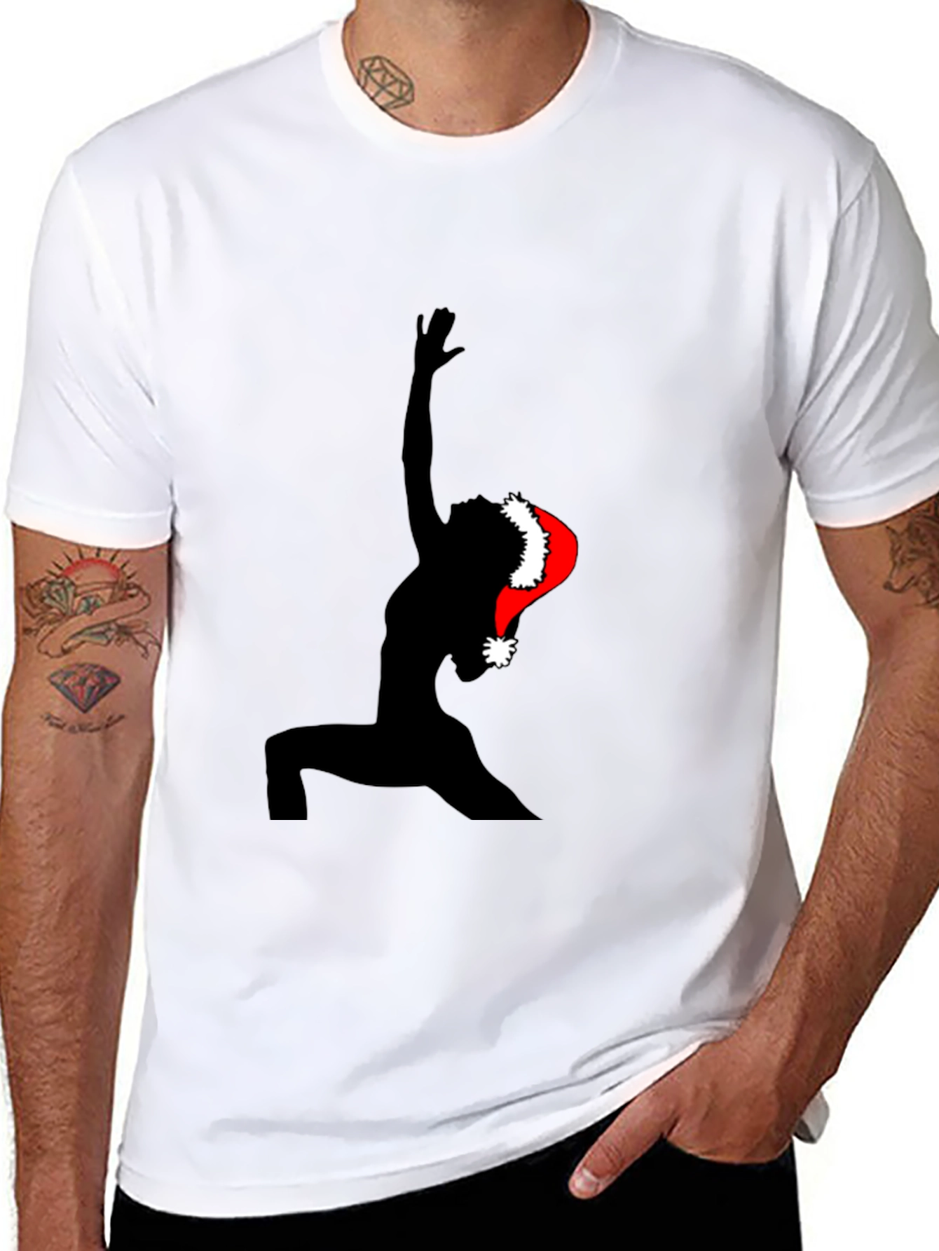 Christmas Yoga T-Shirt - Festive Holiday Apparel