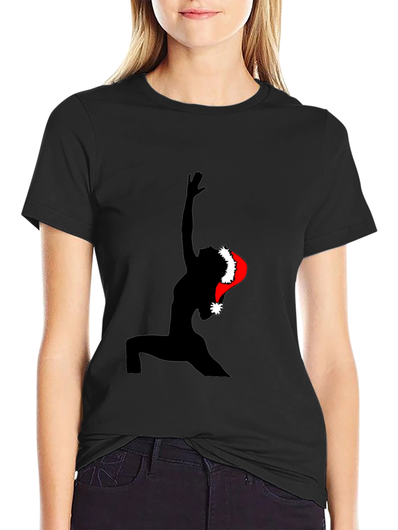 Christmas Yoga T-Shirt - Festive Holiday Apparel