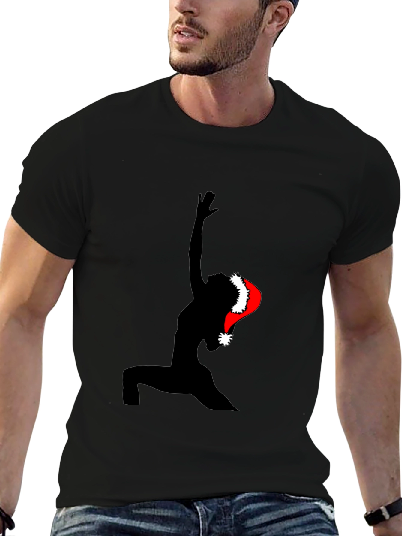 Christmas Yoga T-Shirt - Festive Holiday Apparel