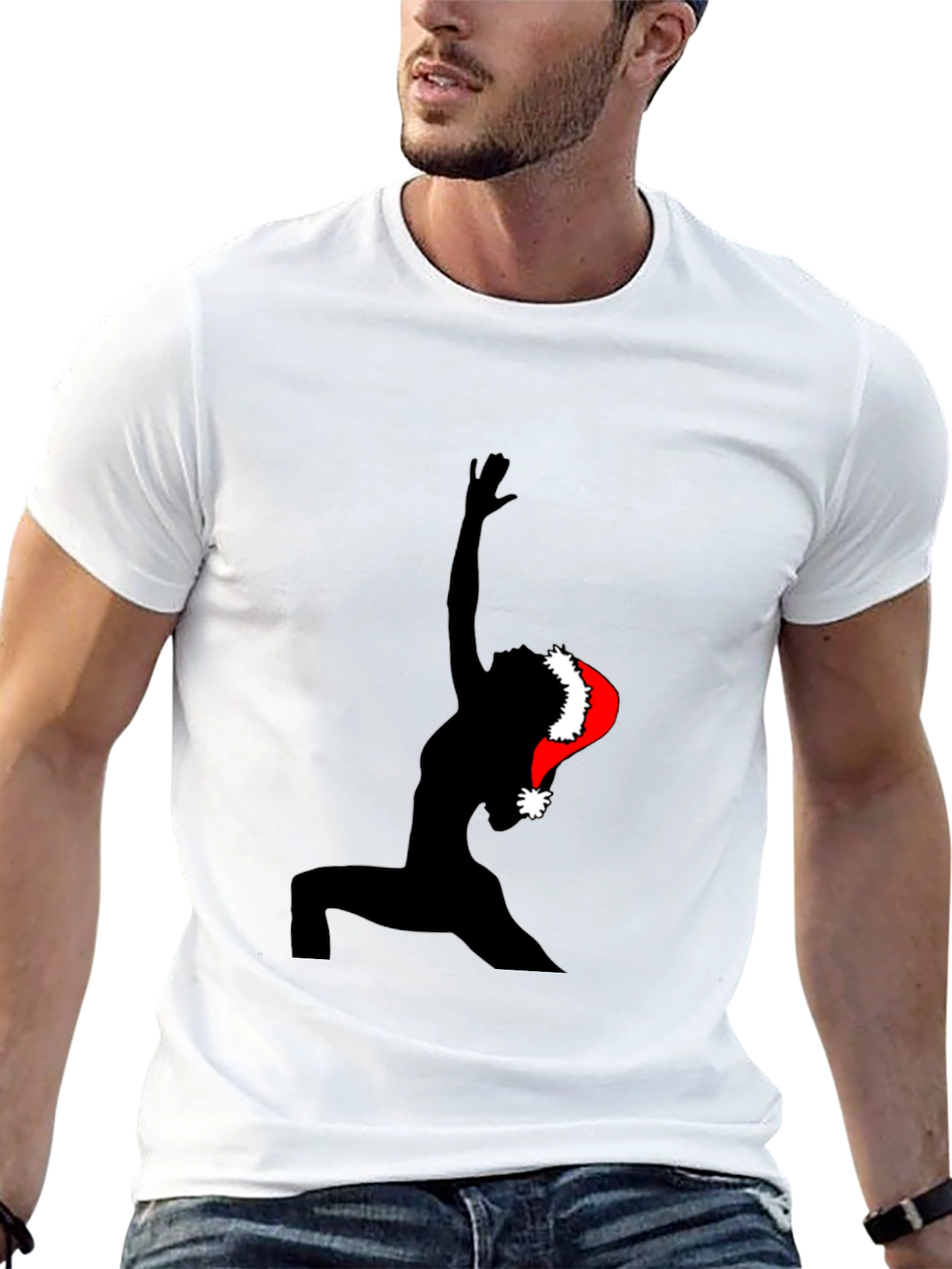 Christmas Yoga T-Shirt - Festive Holiday Apparel