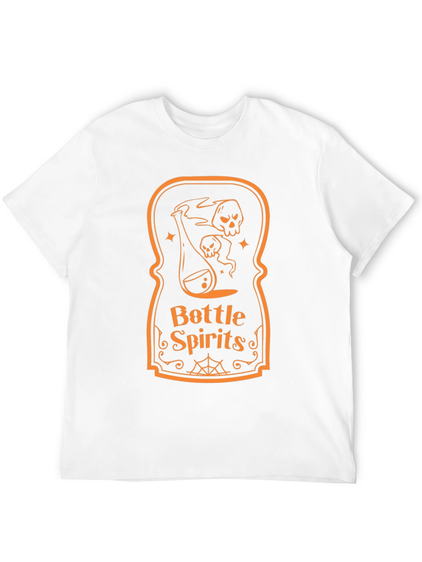 Bottle Spirits Graphic Tee - Halloween Novelty Shirt