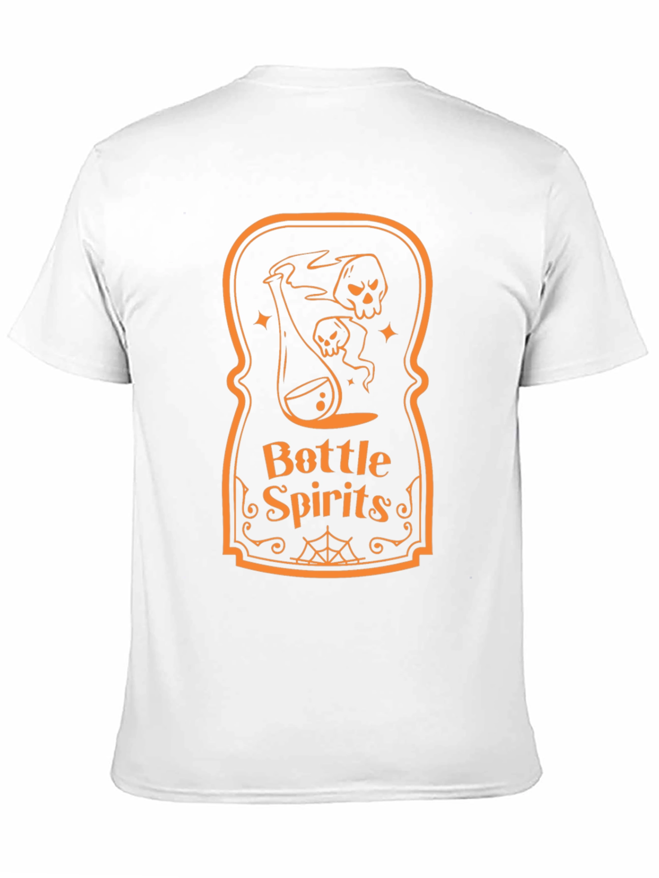 Bottle Spirits Graphic Tee - Halloween Novelty Shirt