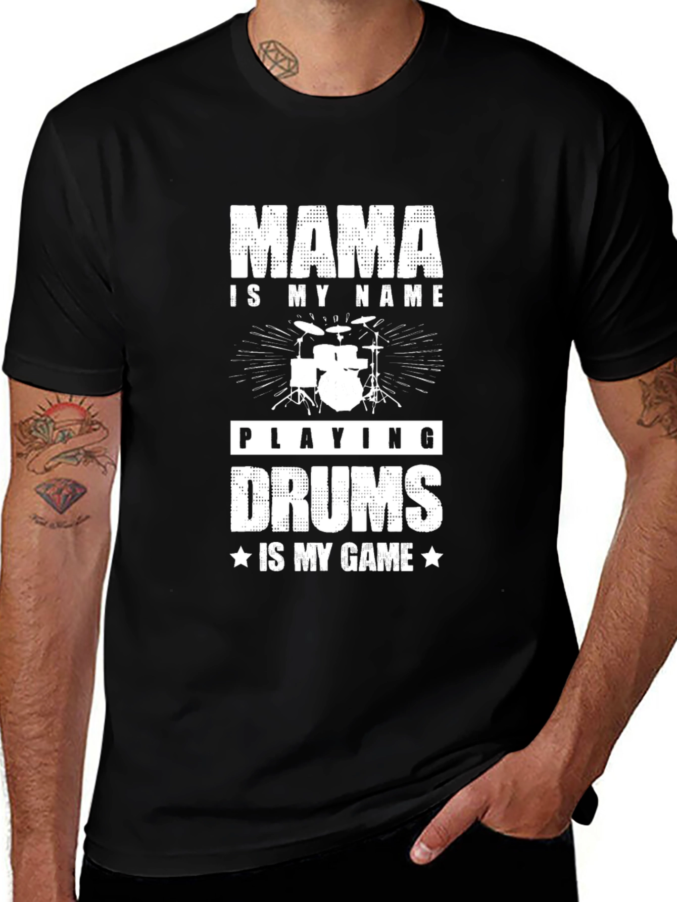 Mama Playing Drums T-Shirt