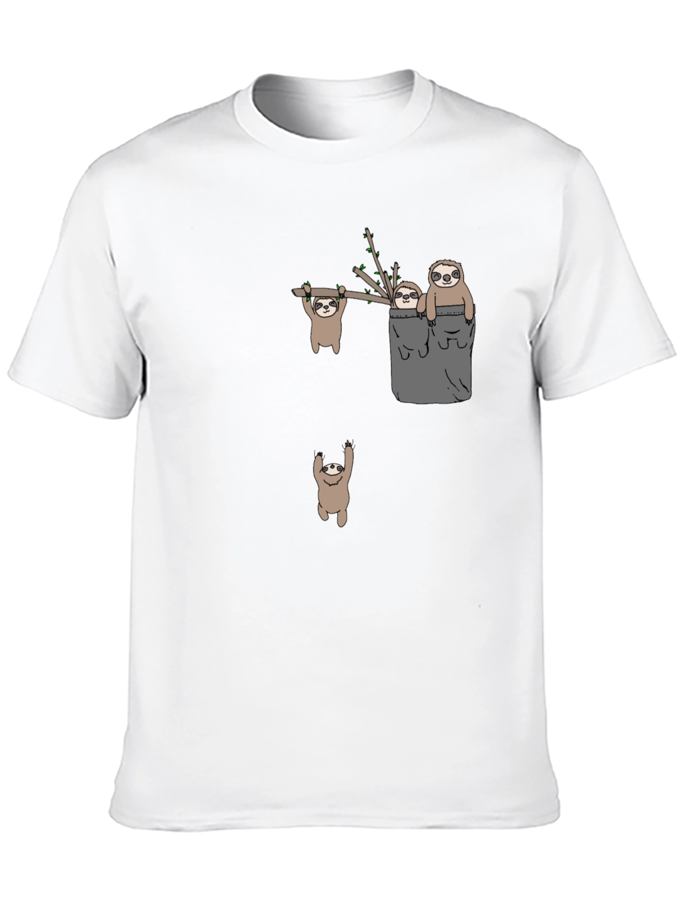 Sloth Graphic Tee - Funny Animal T-Shirt