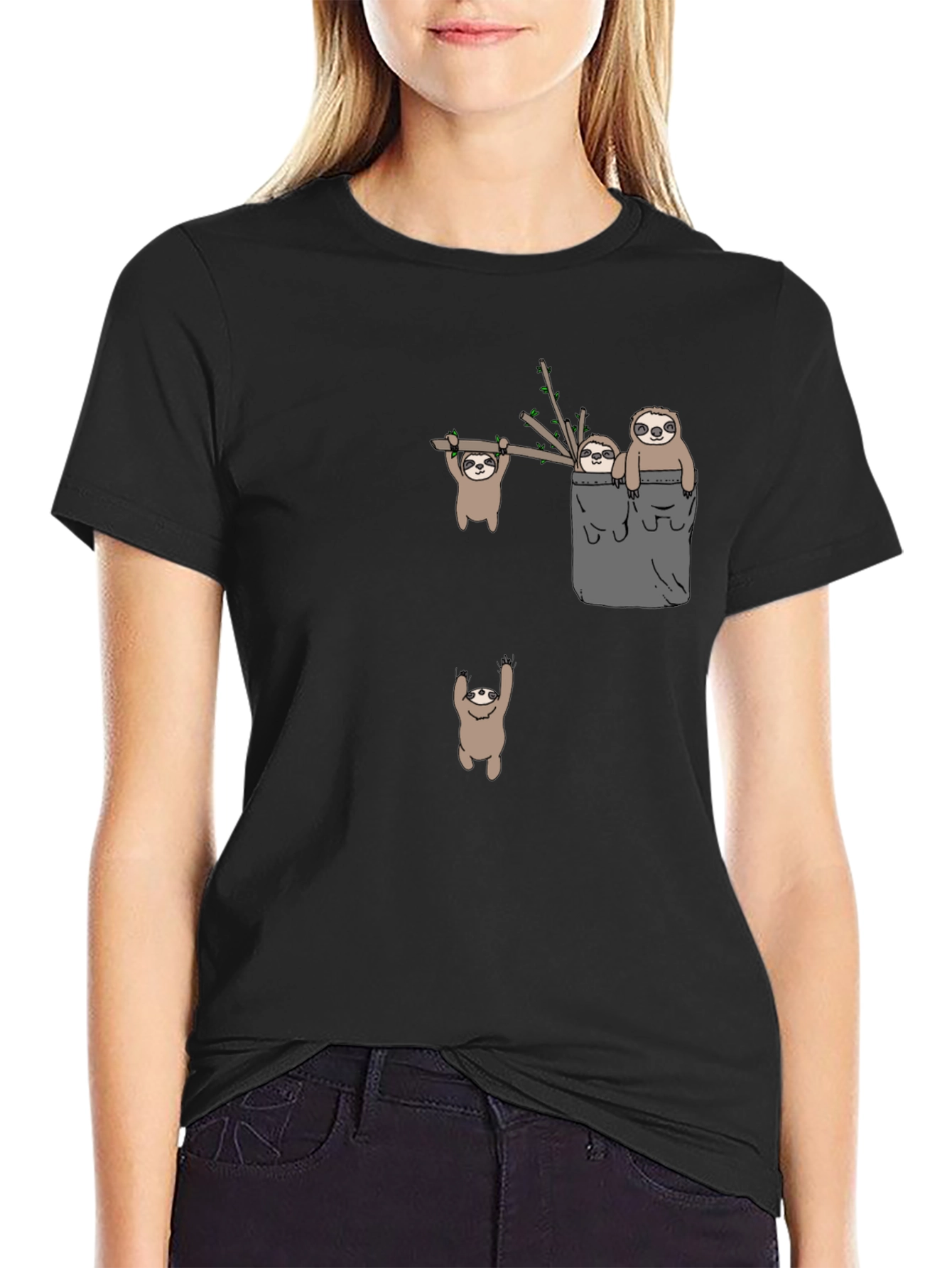 Sloth Graphic Tee - Funny Animal T-Shirt