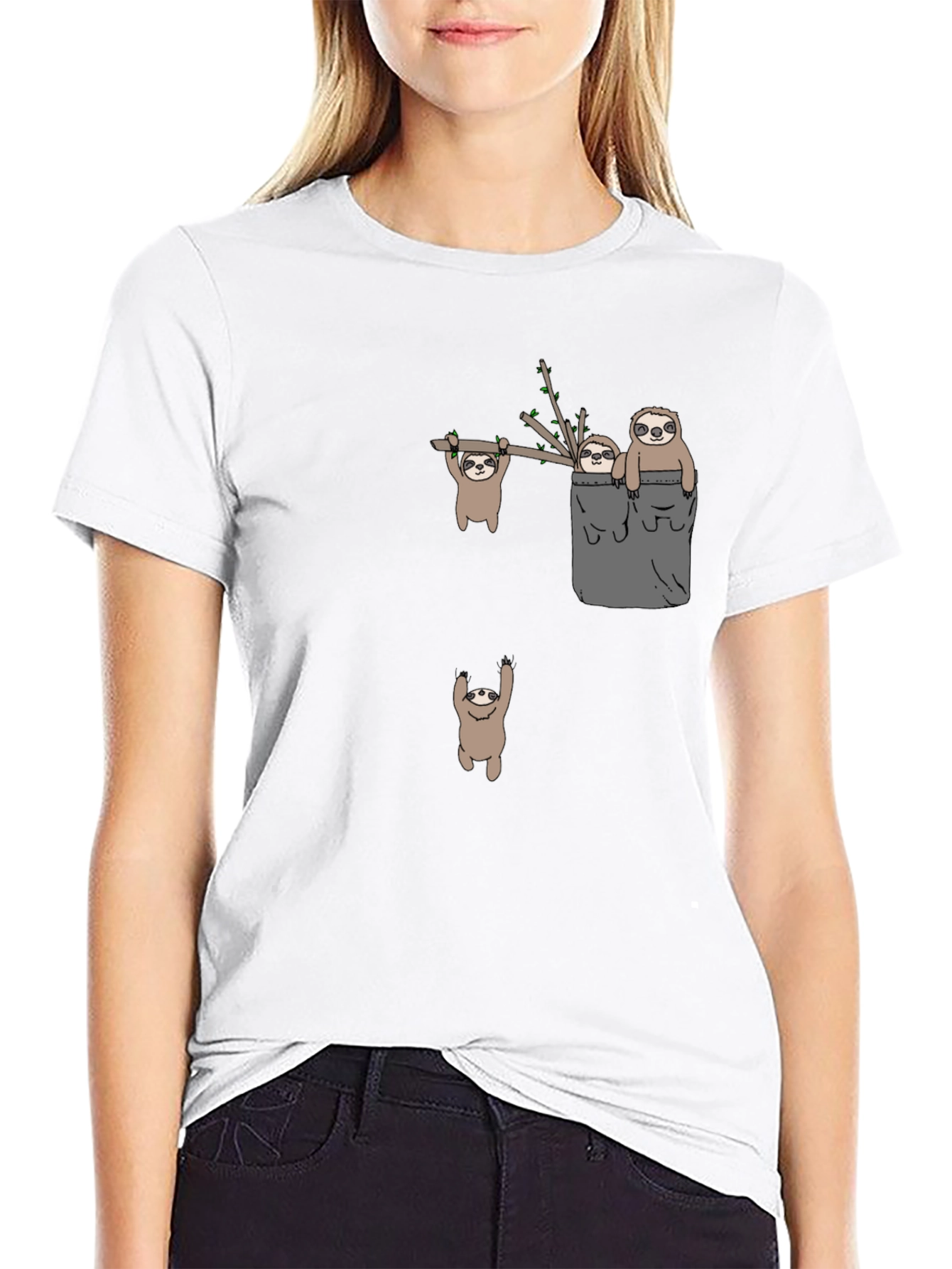 Sloth Graphic Tee - Funny Animal T-Shirt