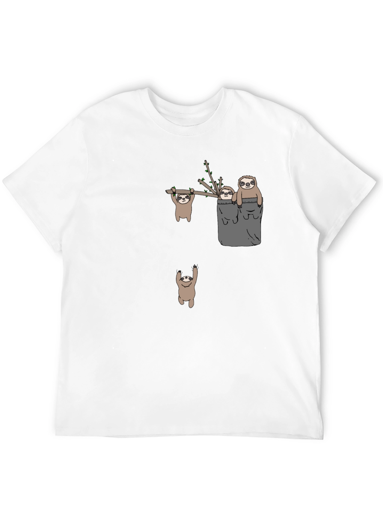 Sloth Graphic Tee - Funny Animal T-Shirt