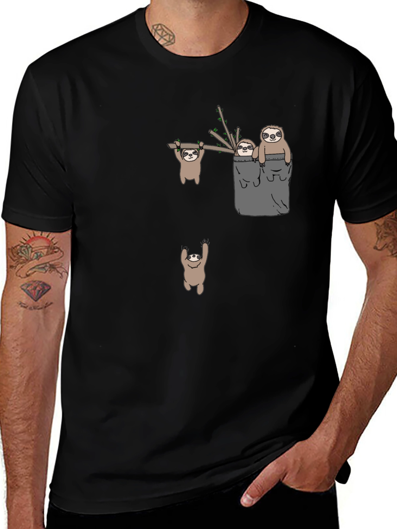 Sloth Graphic Tee - Funny Animal T-Shirt