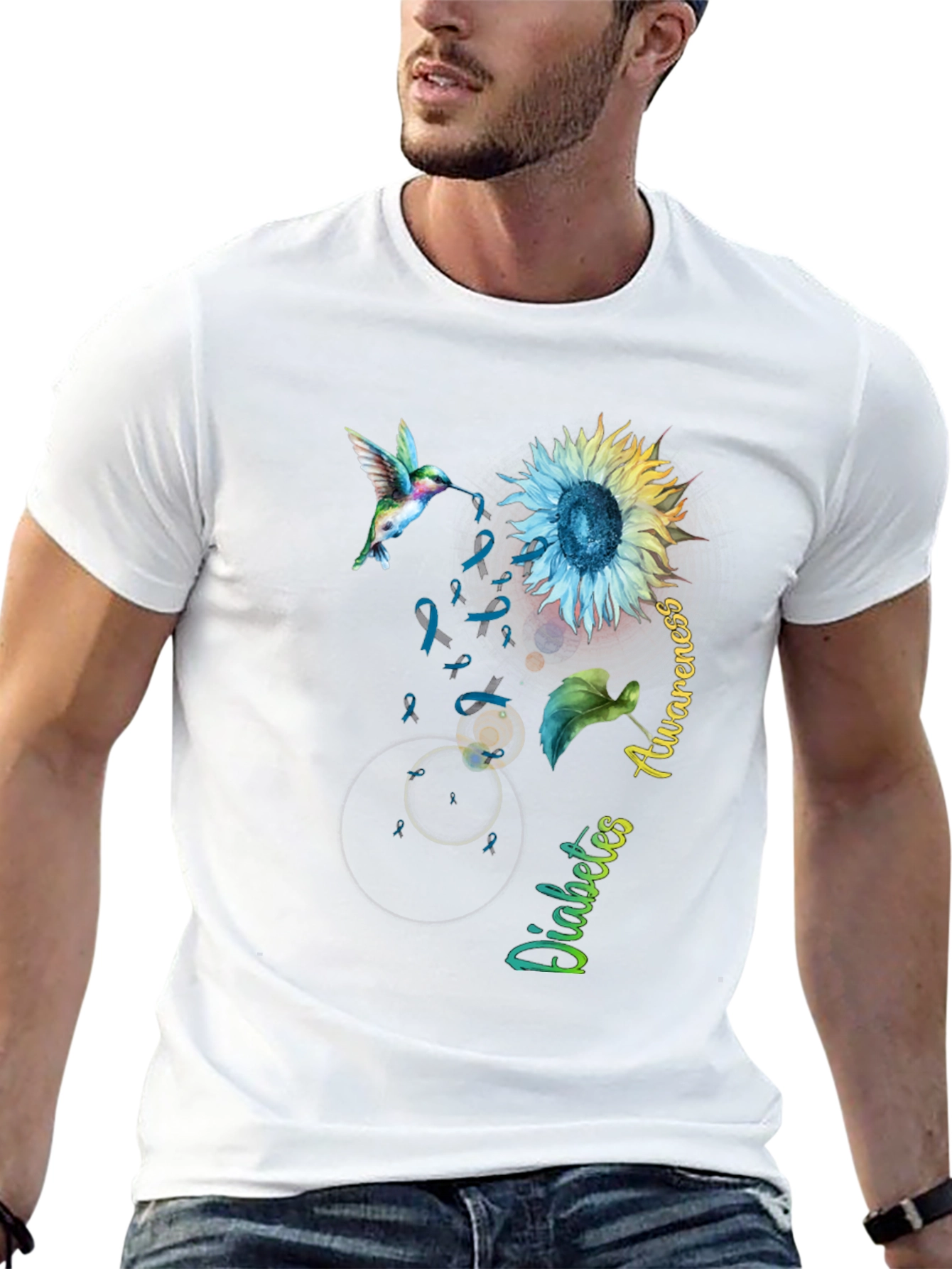 Diabetes Awareness Sunflower T-Shirt