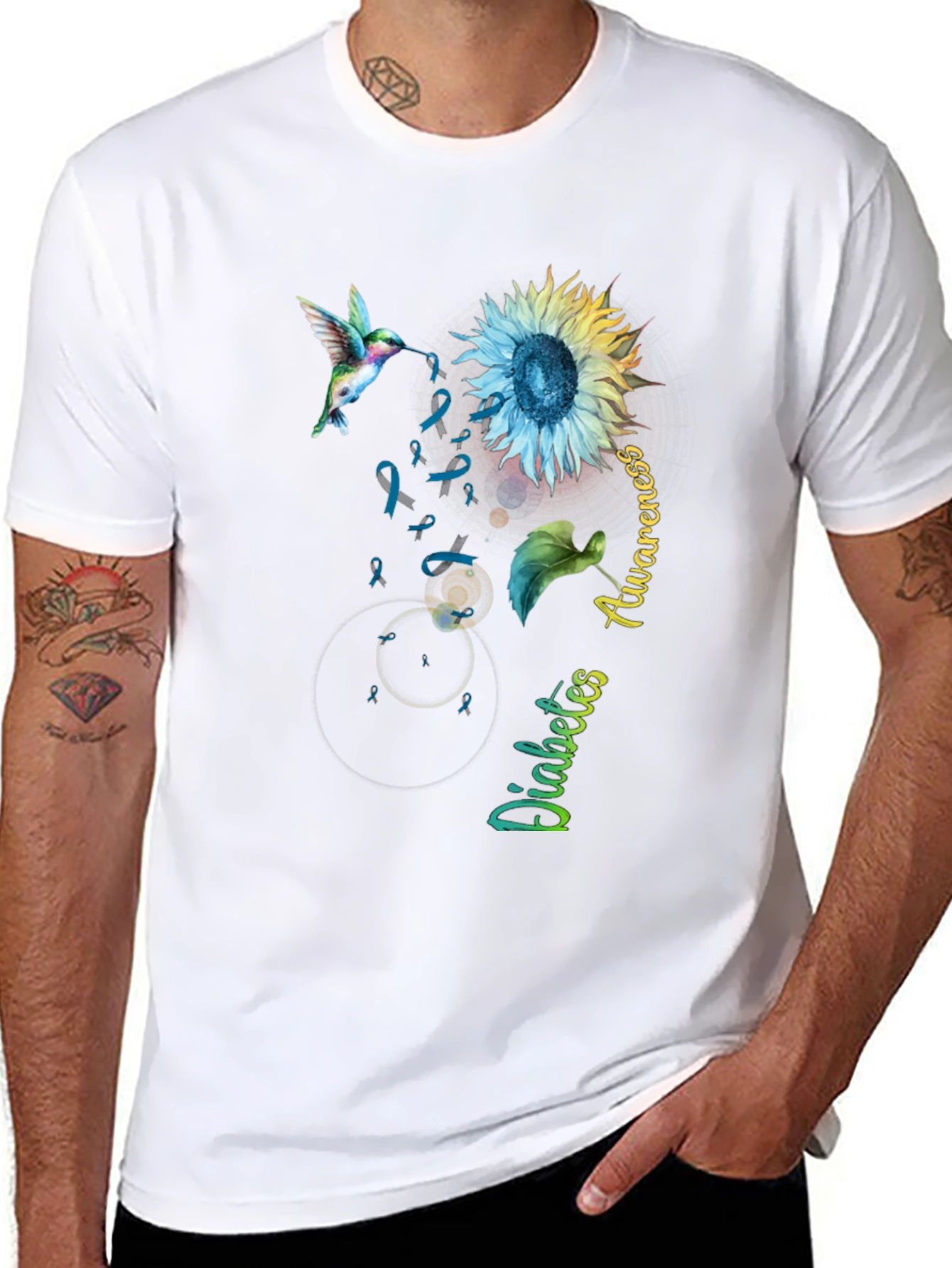 Diabetes Awareness Sunflower T-Shirt