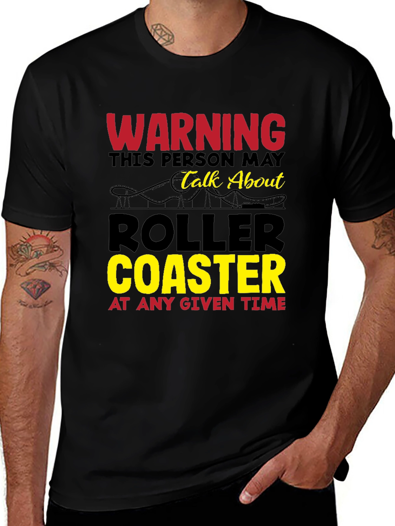 Warning: Roller Coaster Fan T-Shirt