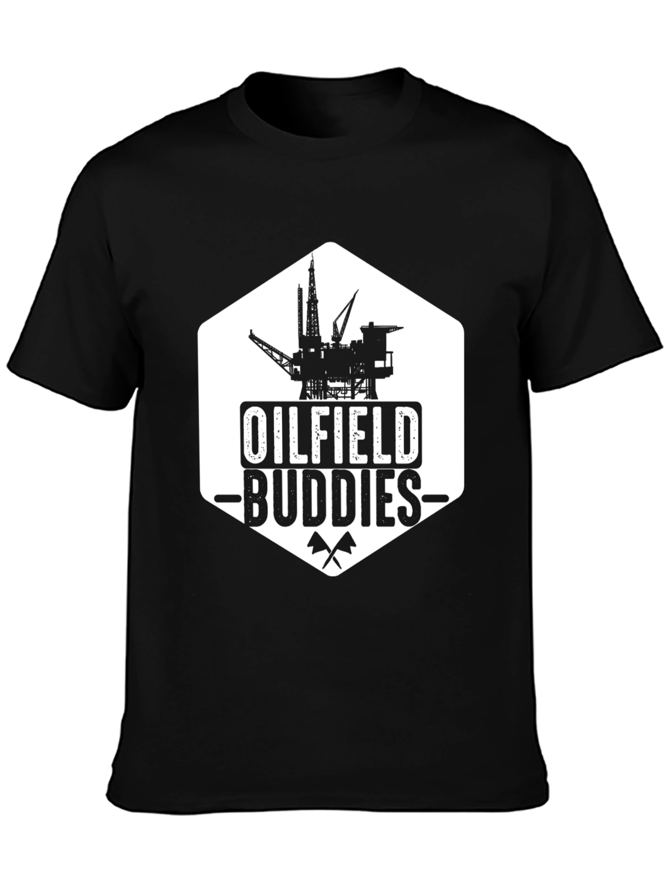 Oilfield Buddies Black Graphic T-Shirt