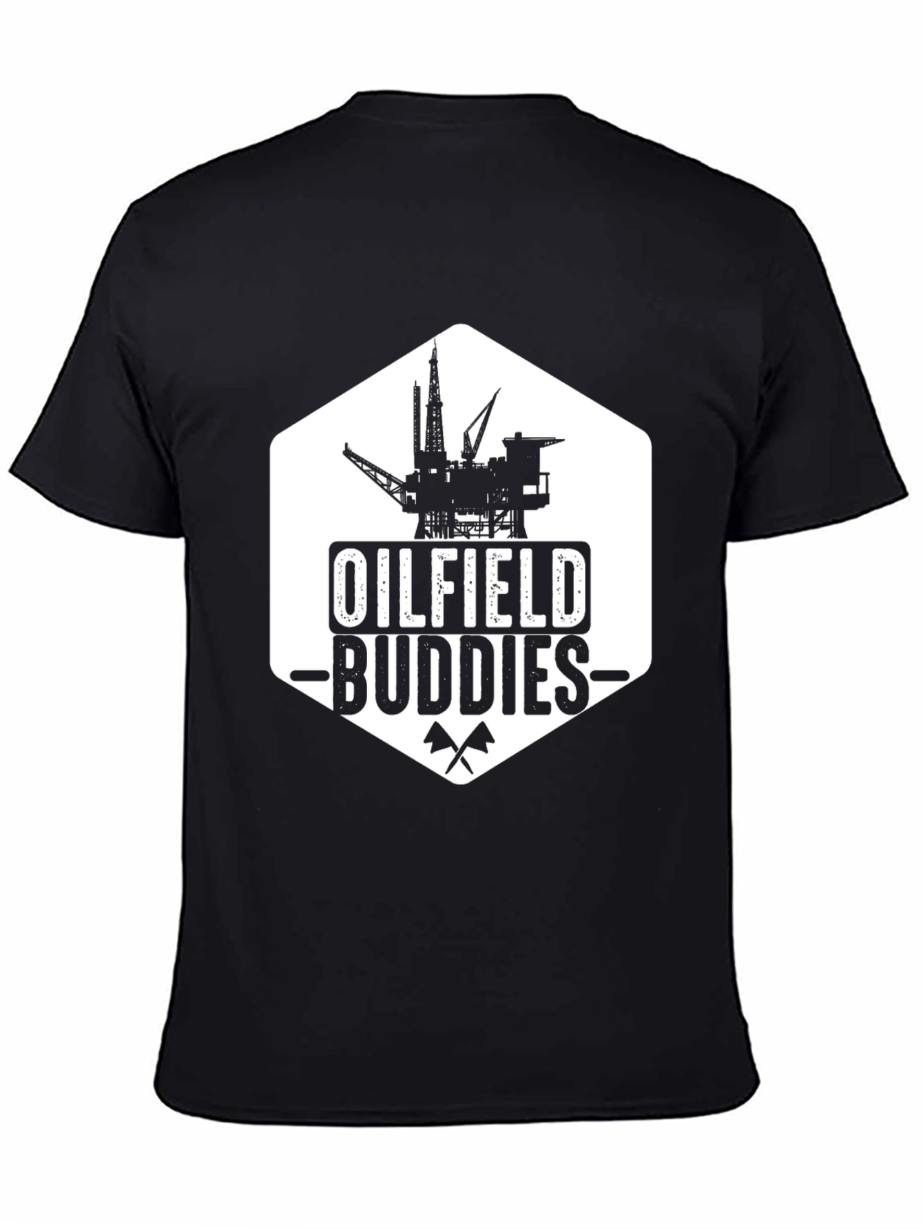 Oilfield Buddies Black Graphic T-Shirt