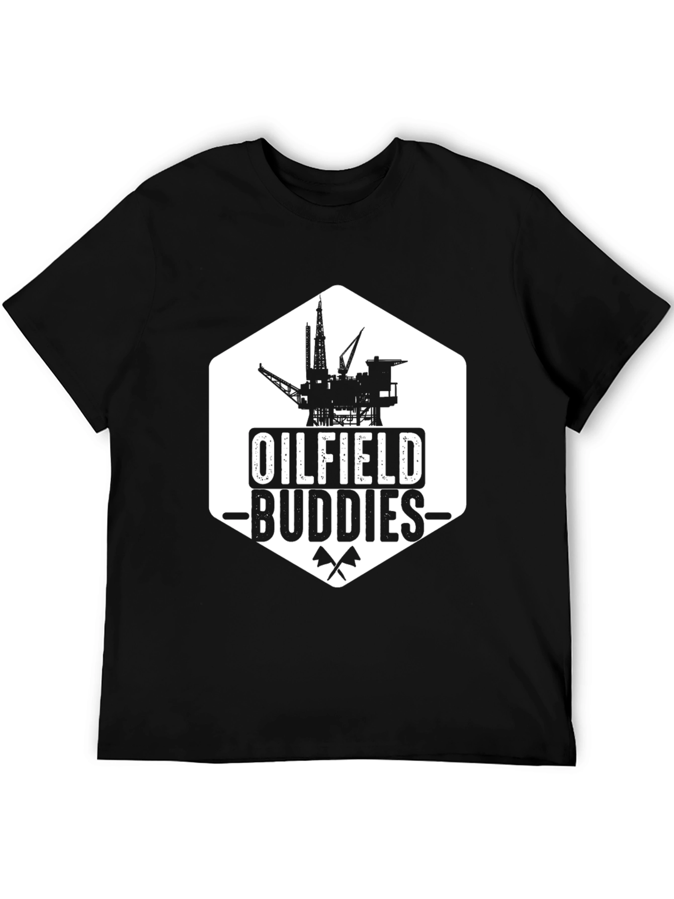 Oilfield Buddies Black Graphic T-Shirt