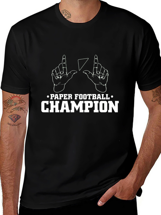 Paper Football Champion Graphic T-Shirt
