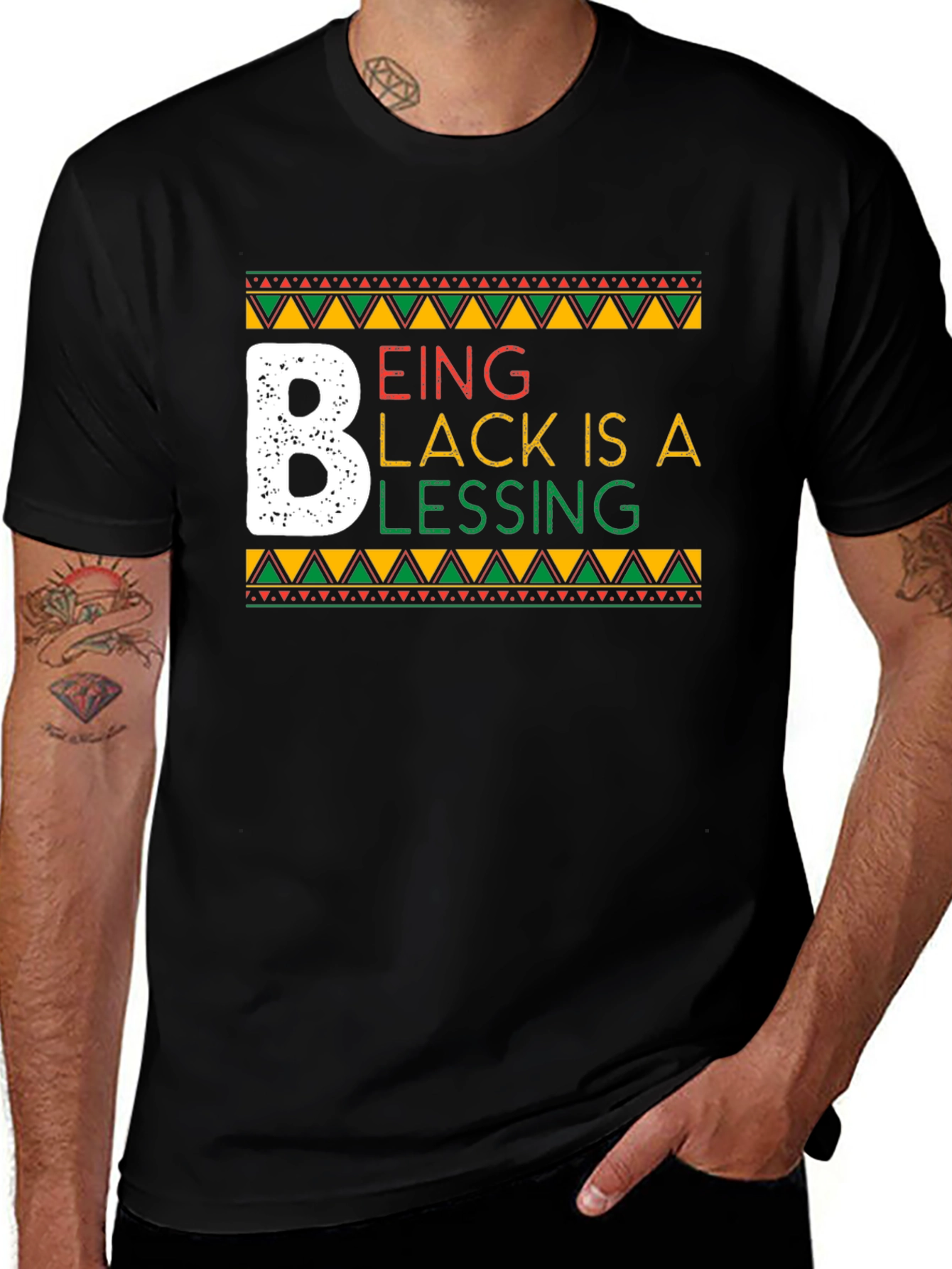Being Black Is A Blessing Graphic Tee