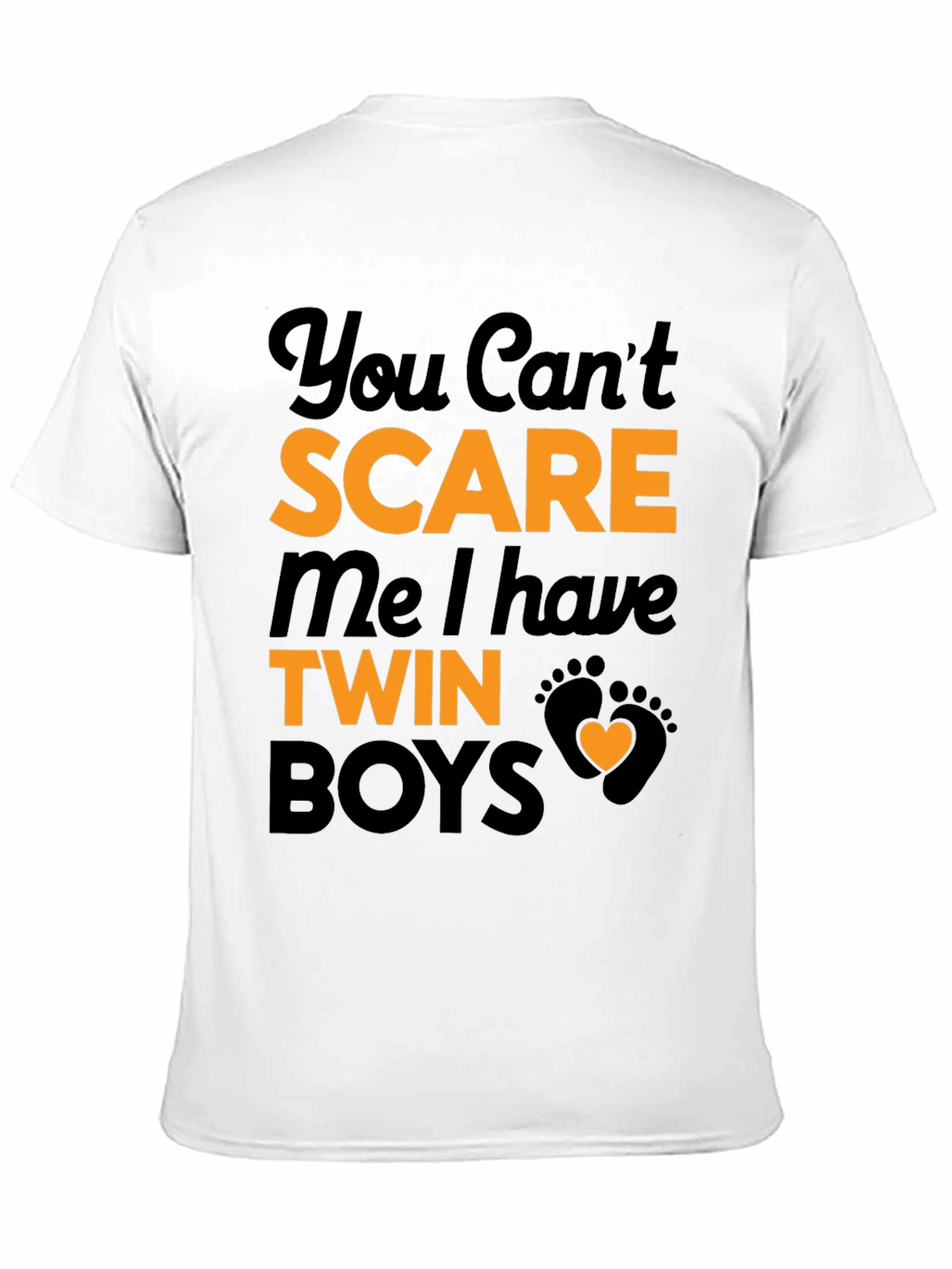 Twin Boys T-Shirt - You Cant Scare Me!